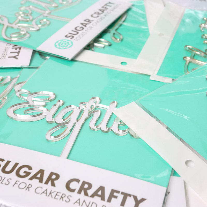Sugar Crafty Flamingo Cake Topper Mirror