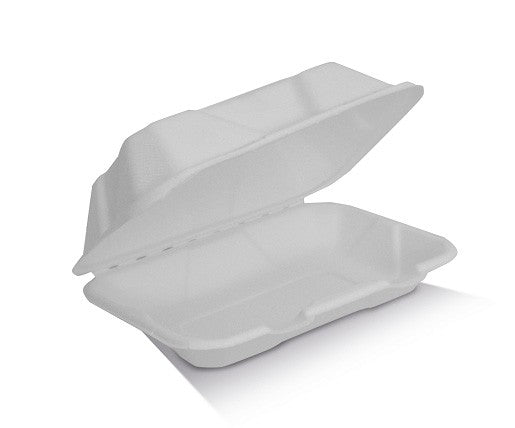 ecoware Clamshell Sugarcane 9 X 6 X 3 (Carton of 200)
