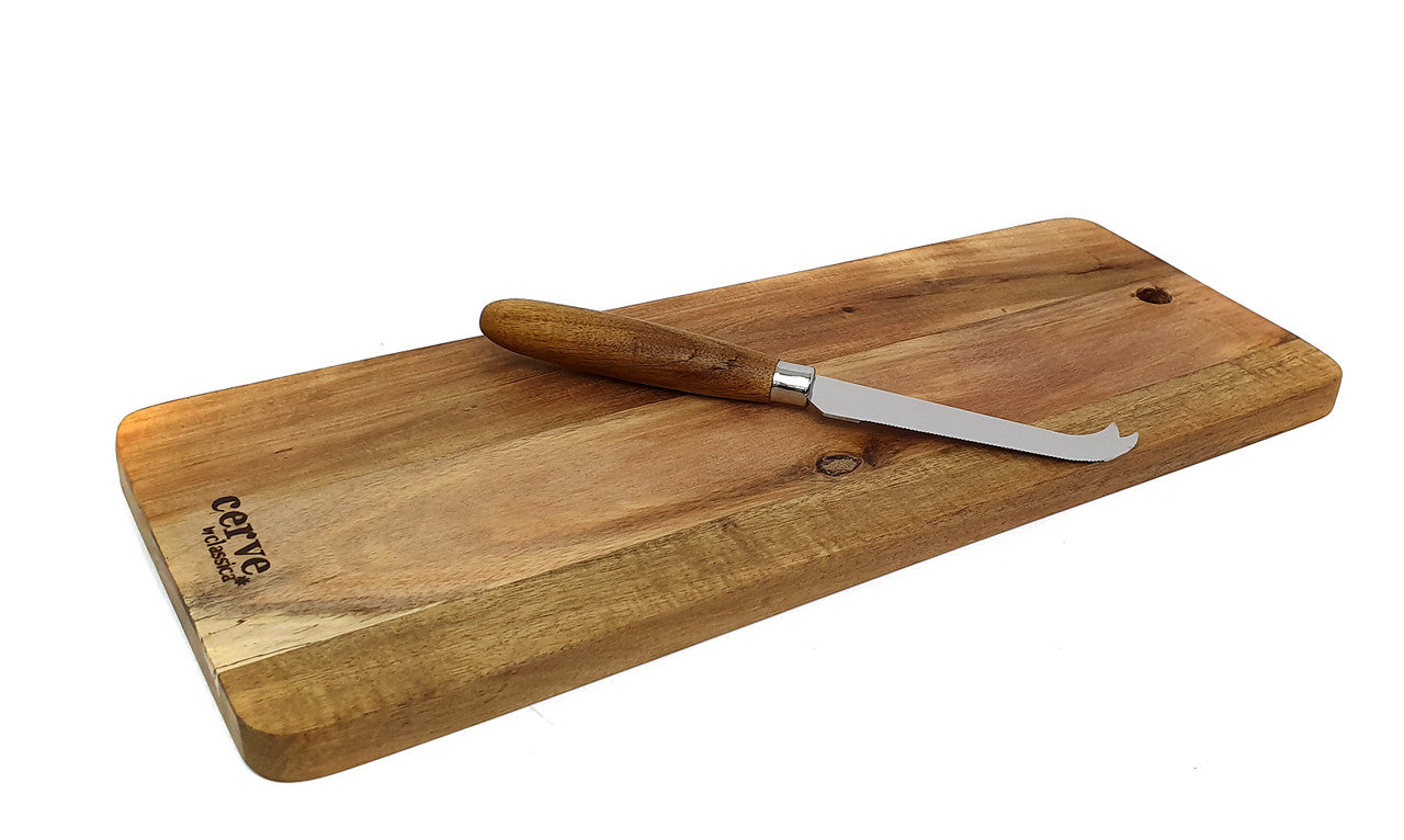 Cerve Acacia 2 Piece Cheese Board Set