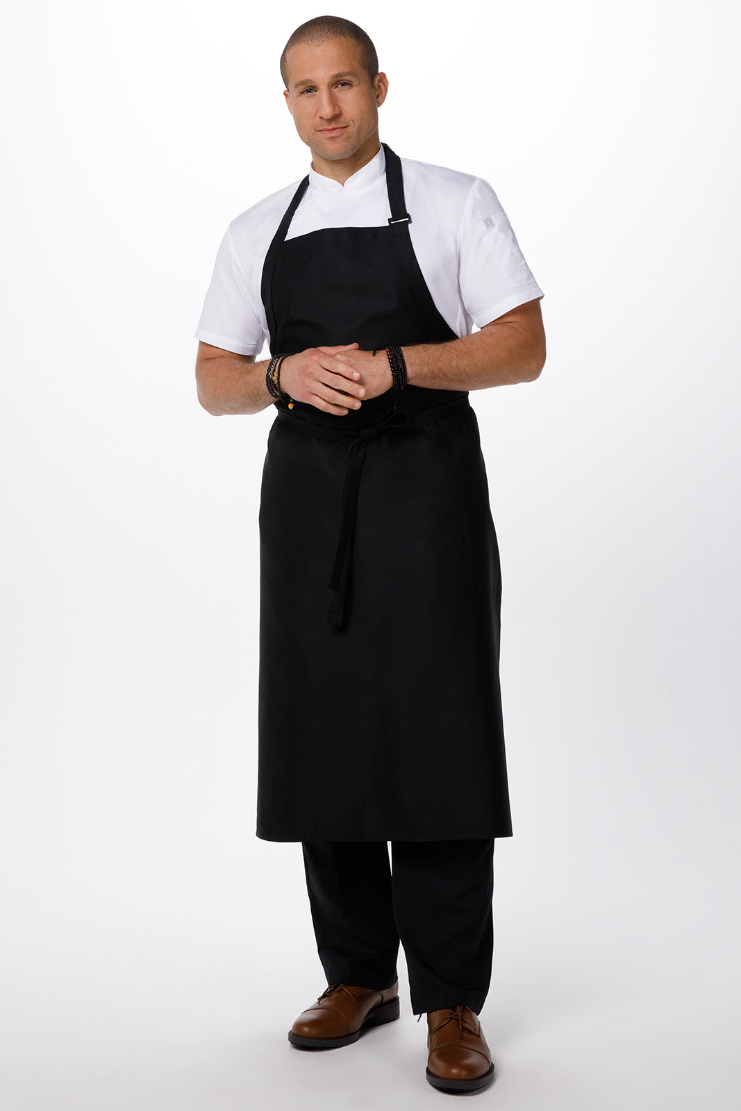 Chef Works Large Bib Apron - Black