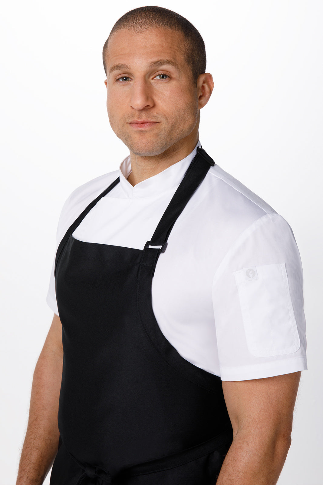 Chef Works Large Bib Apron - Black