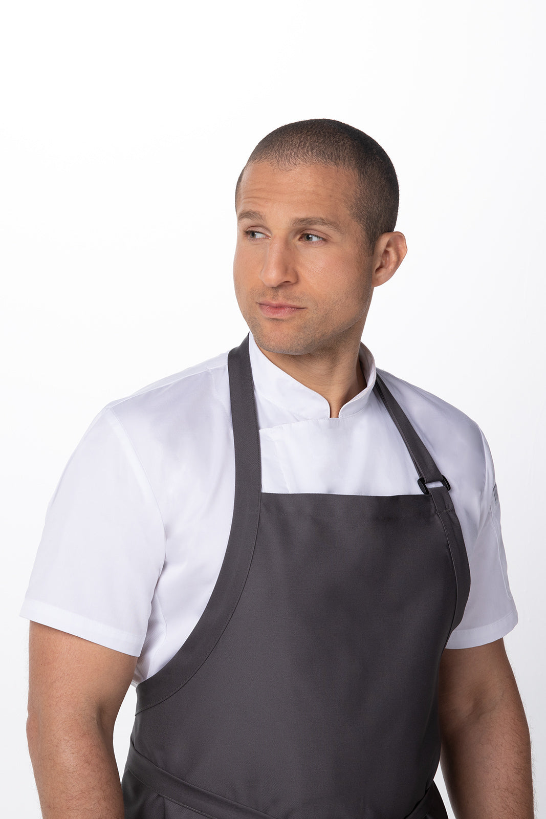 Chef Works Large Bib Apron - Slate