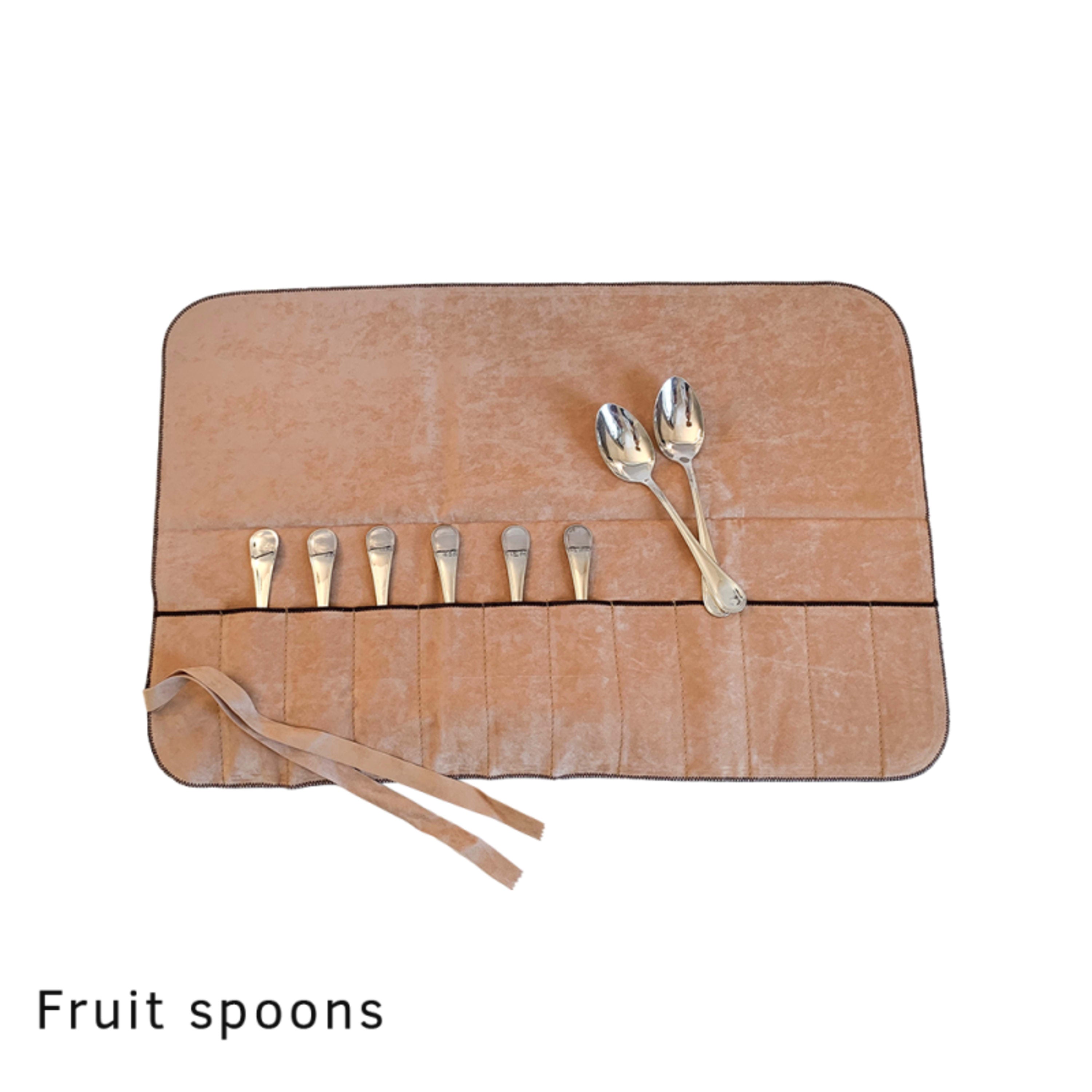 Hagerty Silver Guard Cutlery Roll for 12 Fruit Spoons or Any Item of the Same Size - 59x40cm