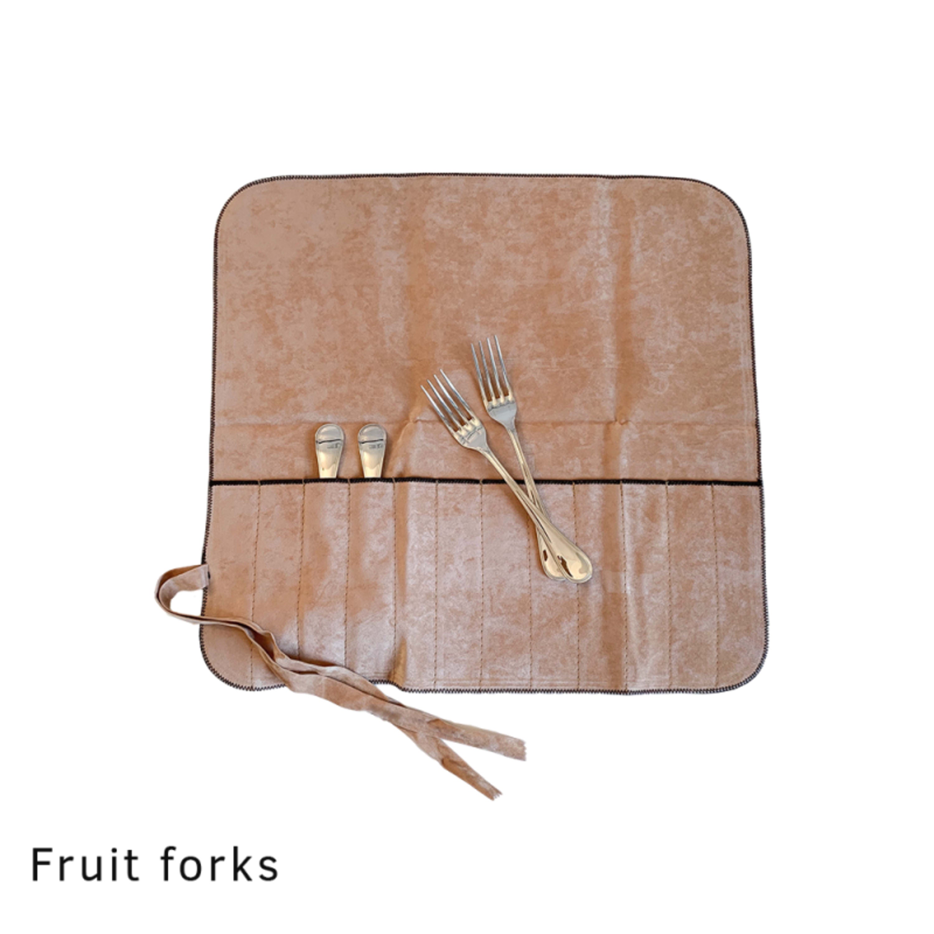 Hagerty Silver Guard Cutlery Roll for 12 Fruit & Fish Forks or Any Item of the Same Size - 41.5x40cm