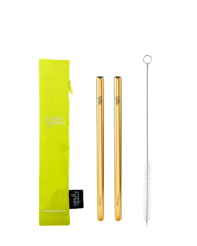 Frank Green 20oz/34oz Reusable Bottle Straw Pack - Neon Yellow