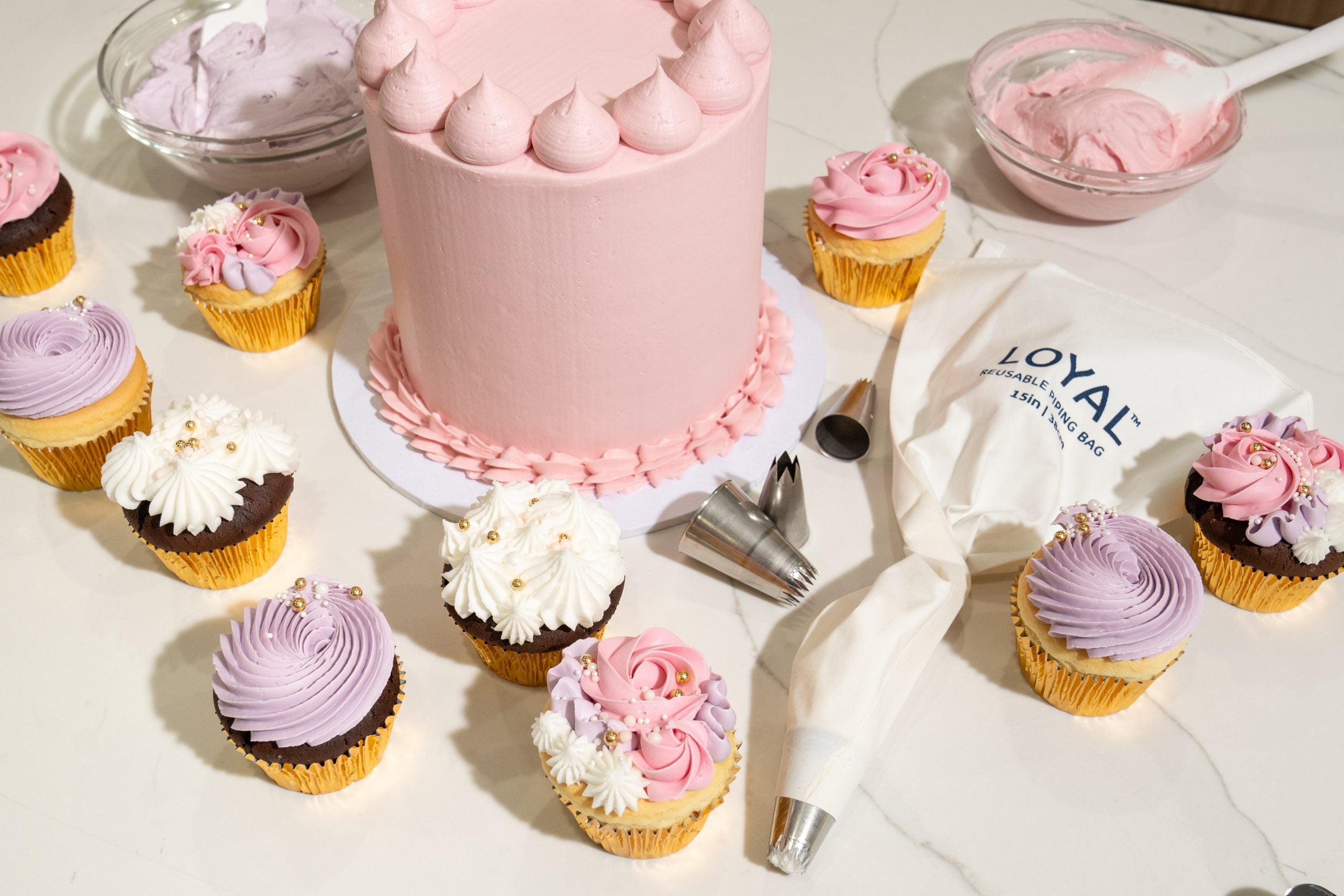 LOYAL Cotton Piping Bag Set 3 Piece