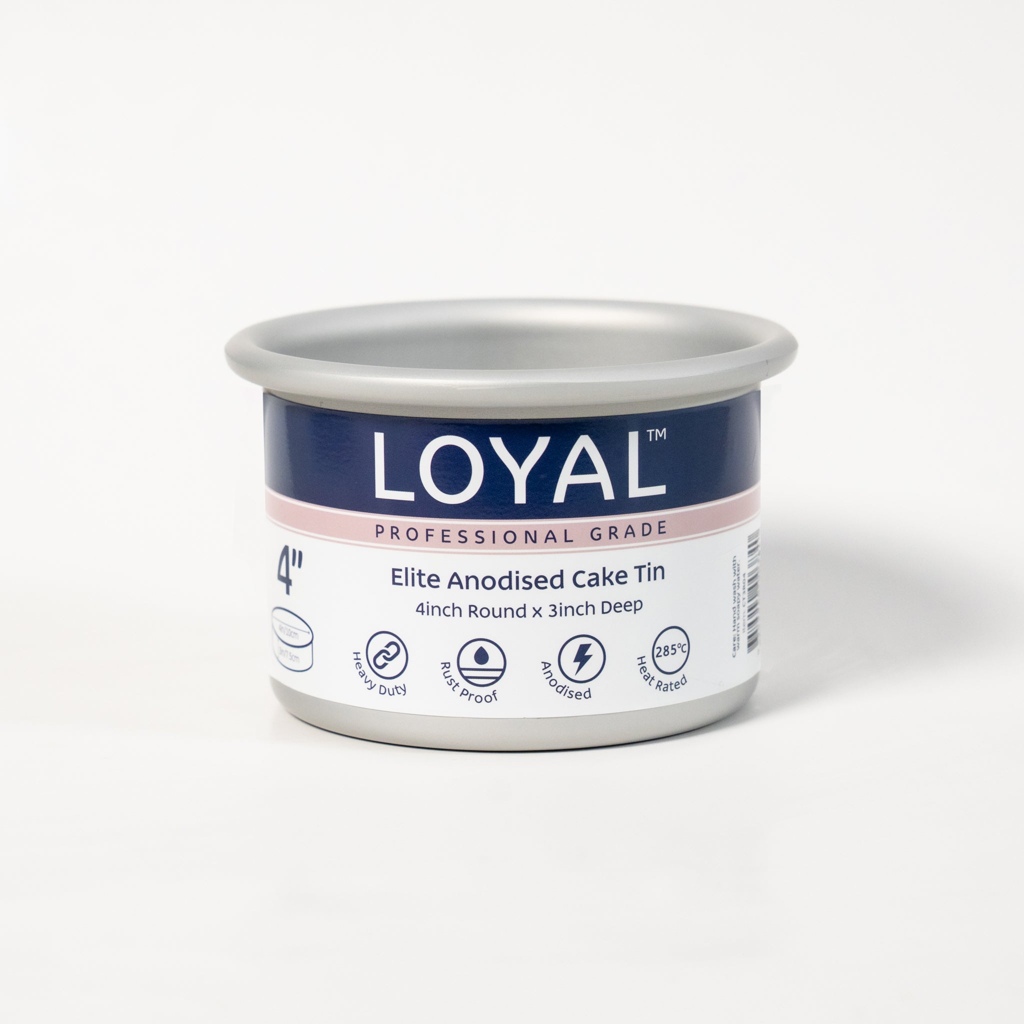 LOYAL Elite Anodised Round Cake Tin 4 Inch