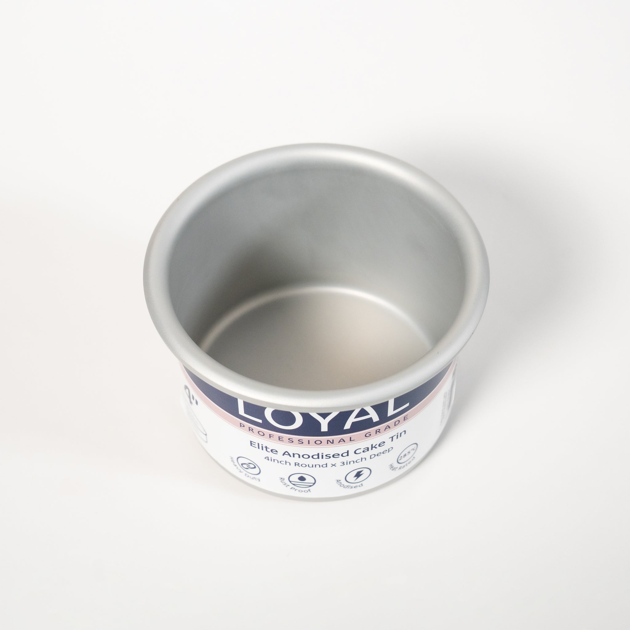LOYAL Elite Anodised Round Cake Tin 4 Inch