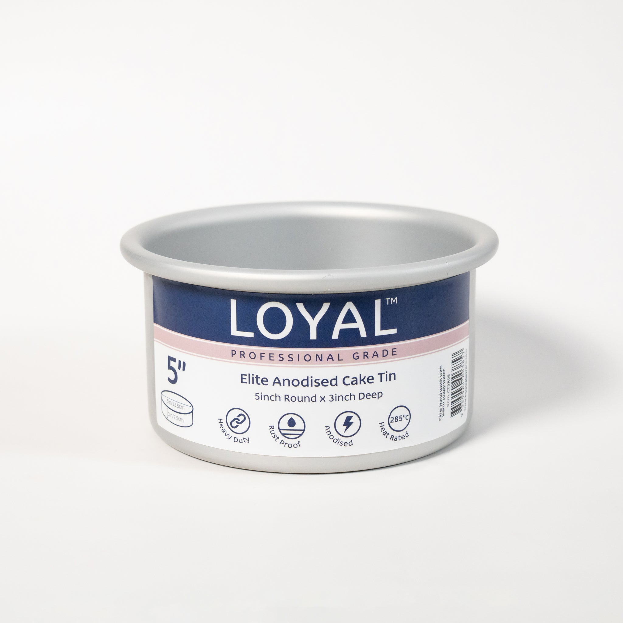LOYAL Elite Anodised Round Cake Tin 5 Inch