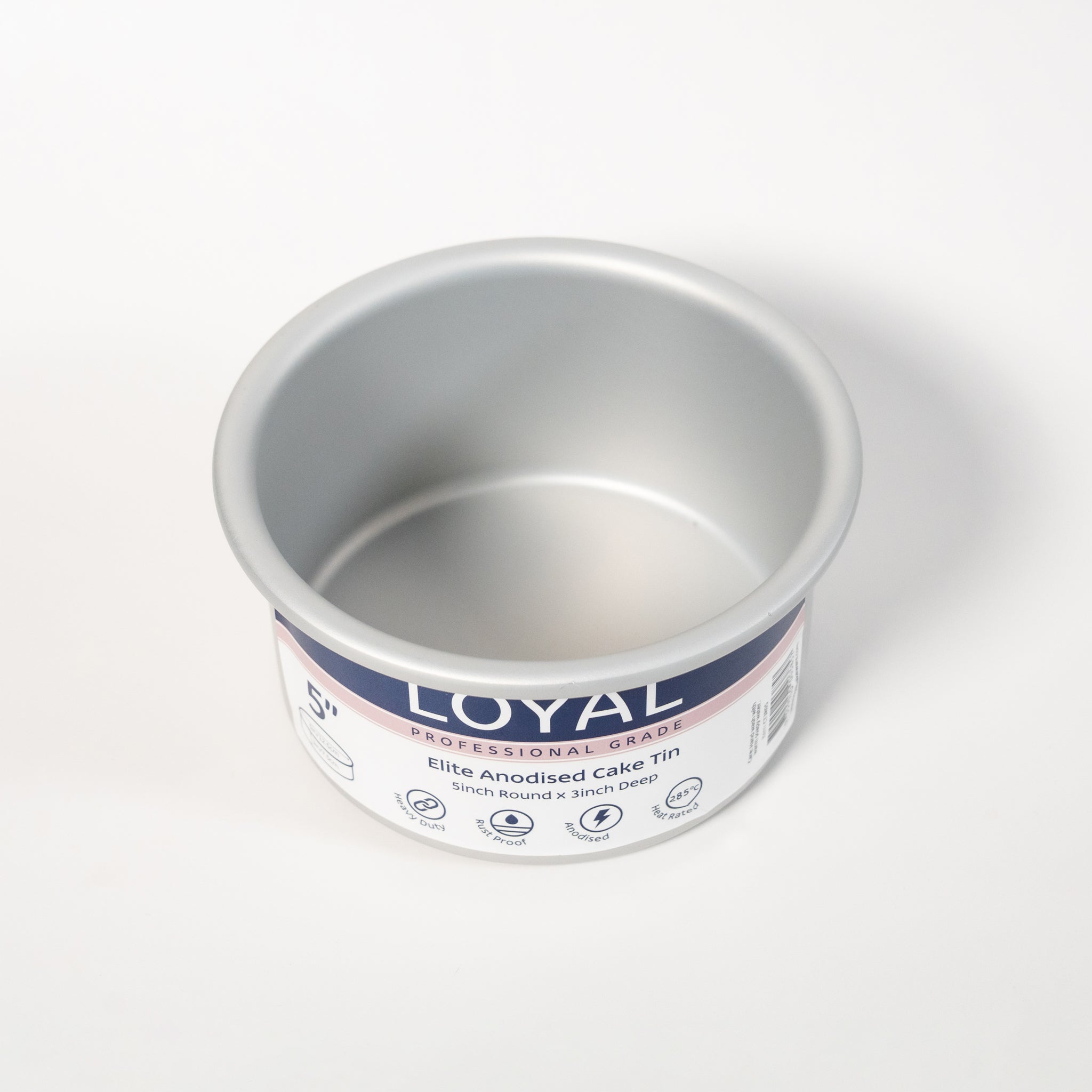 LOYAL Elite Anodised Round Cake Tin 5 Inch