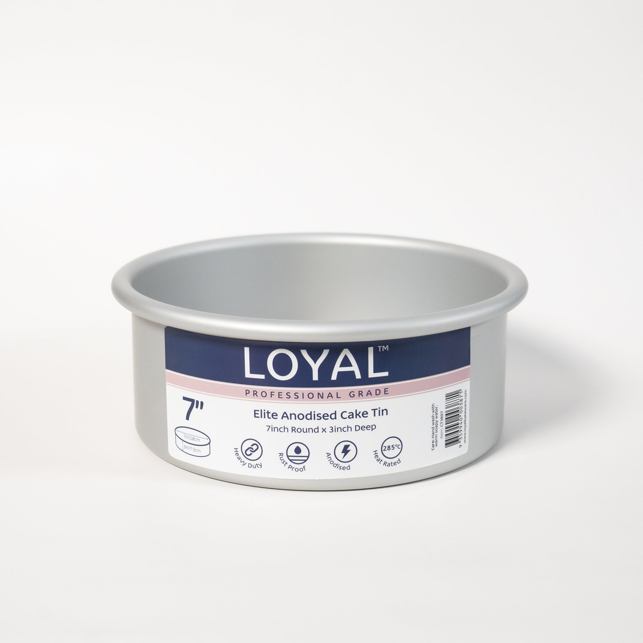 LOYAL Elite Anodised Round Cake Tin 7 Inch