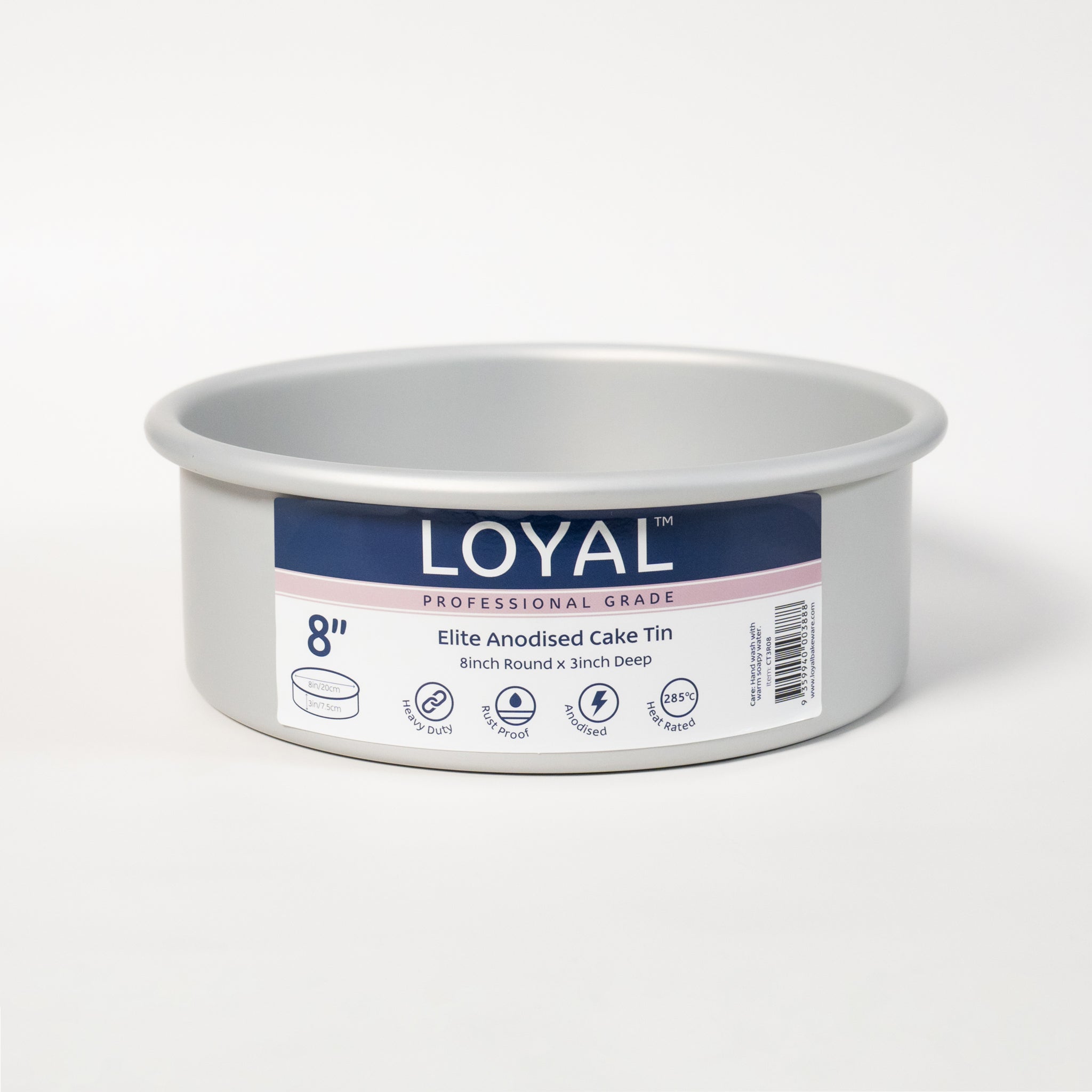 LOYAL Elite Anodised Round Cake Tin 8 Inch