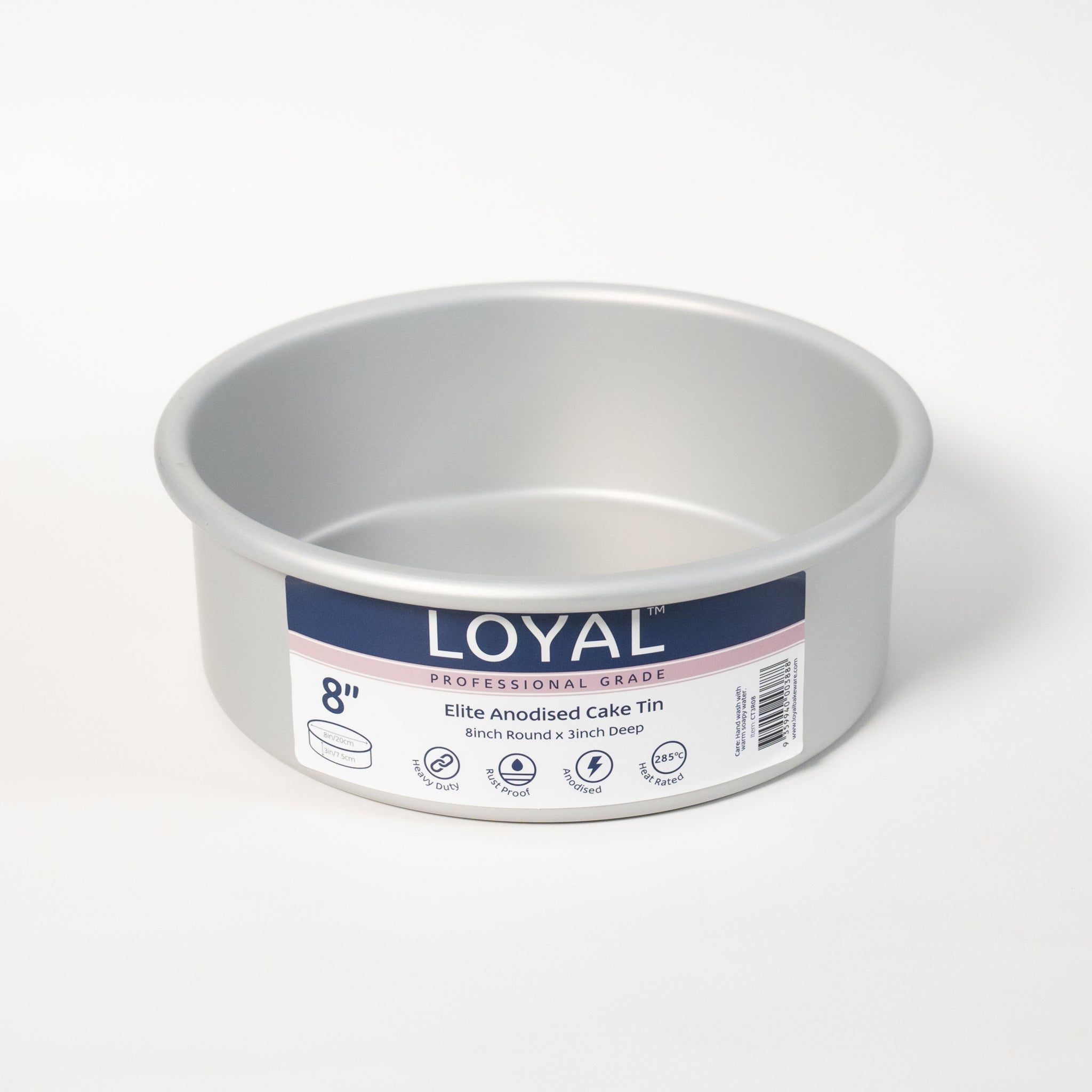 LOYAL Elite Anodised Round Cake Tin 8 Inch