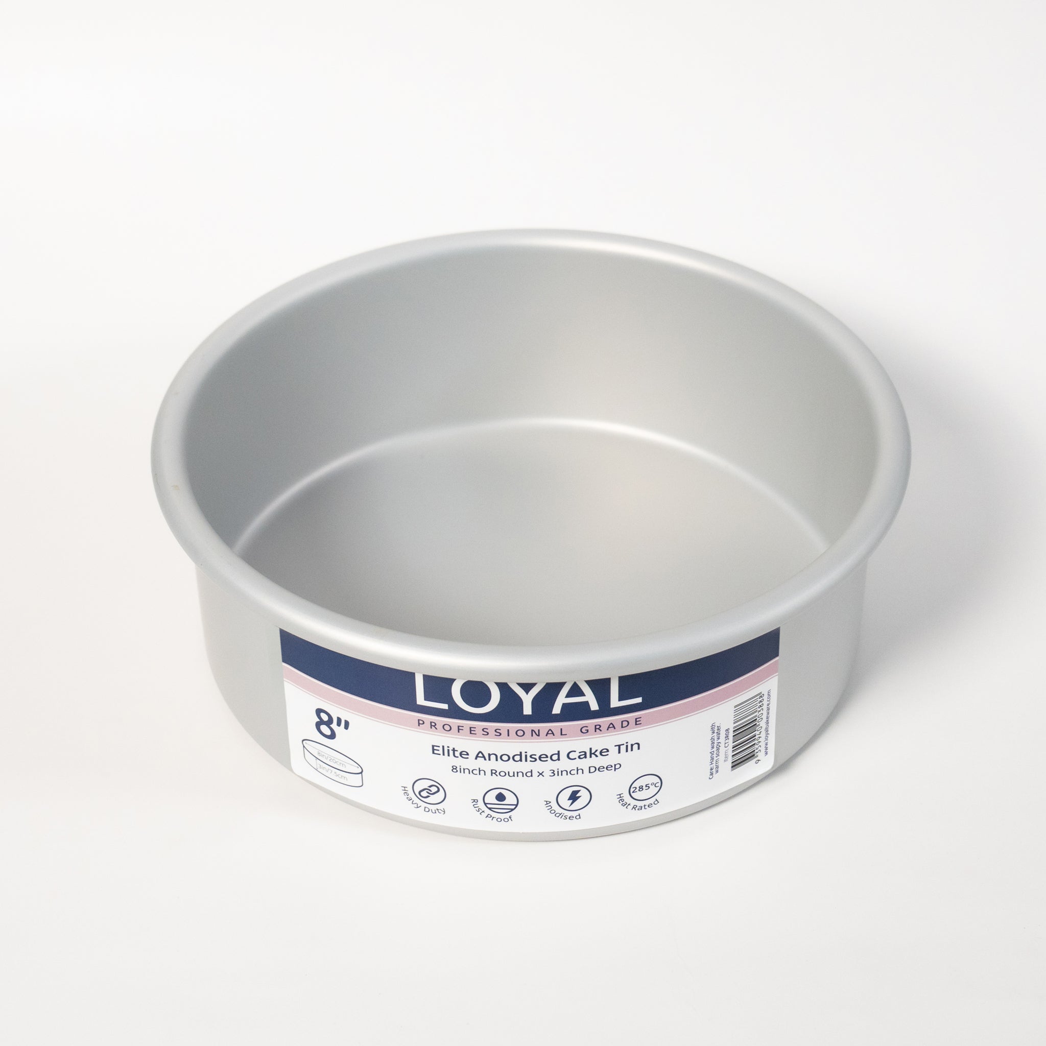 LOYAL Elite Anodised Round Cake Tin 8 Inch