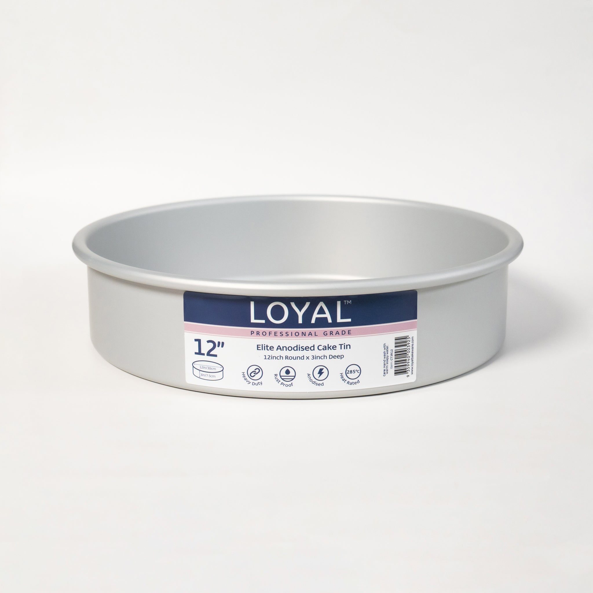 LOYAL Elite Anodised Round Cake Tin 12 Inch
