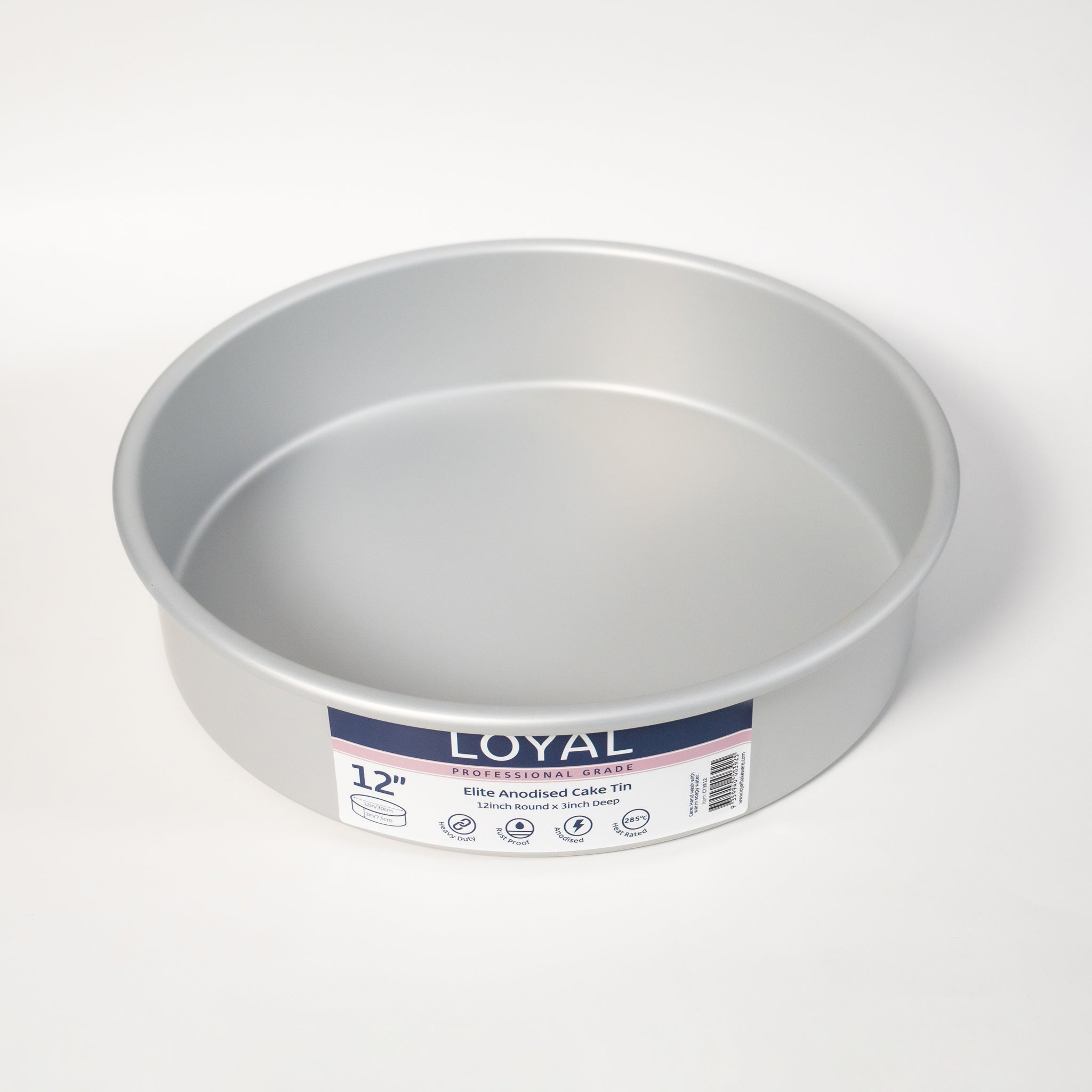 LOYAL Elite Anodised Round Cake Tin 12 Inch