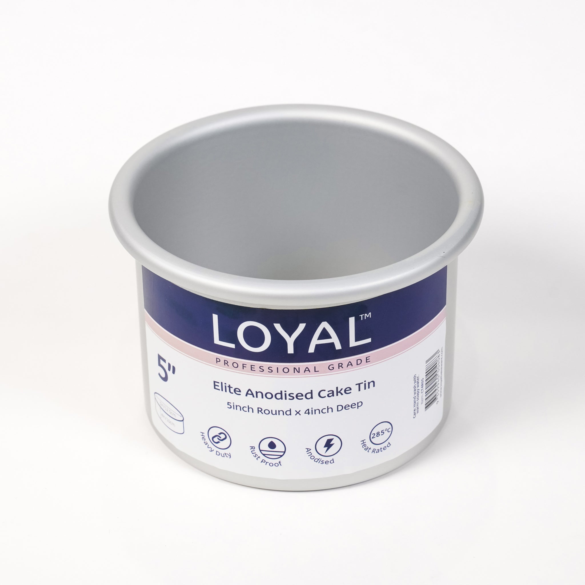 LOYAL Elite Anodised Deep Round Cake Tin 5 Inch