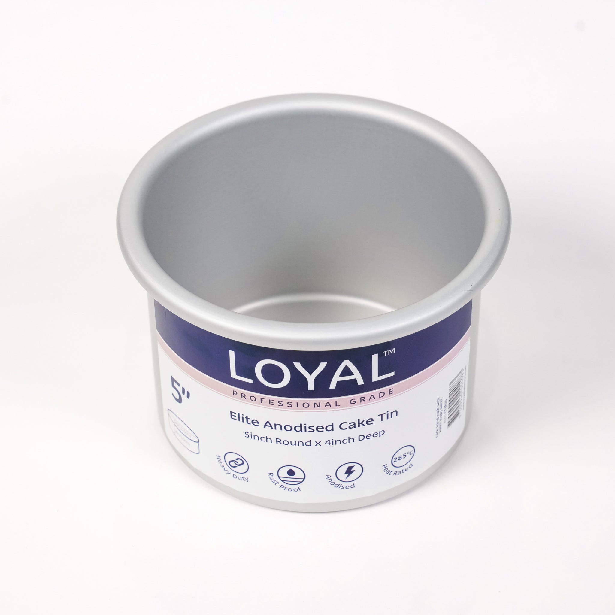 LOYAL Elite Anodised Deep Round Cake Tin 5 Inch