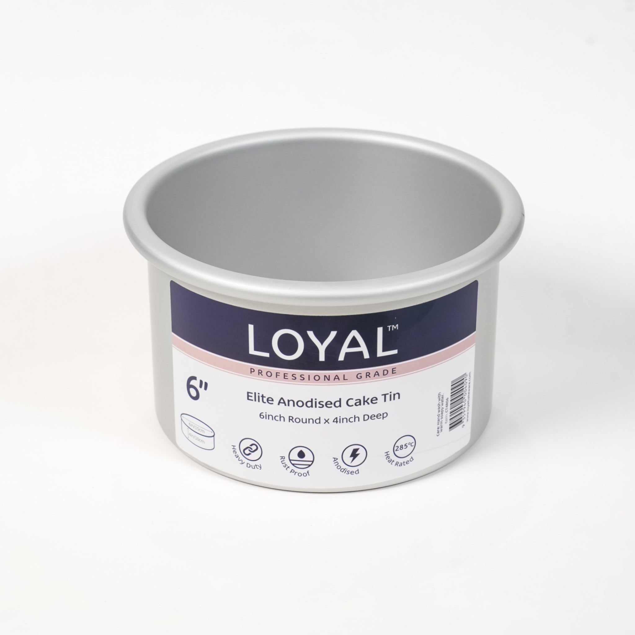 LOYAL Elite Anodised Deep Round Cake Tin 6 Inch