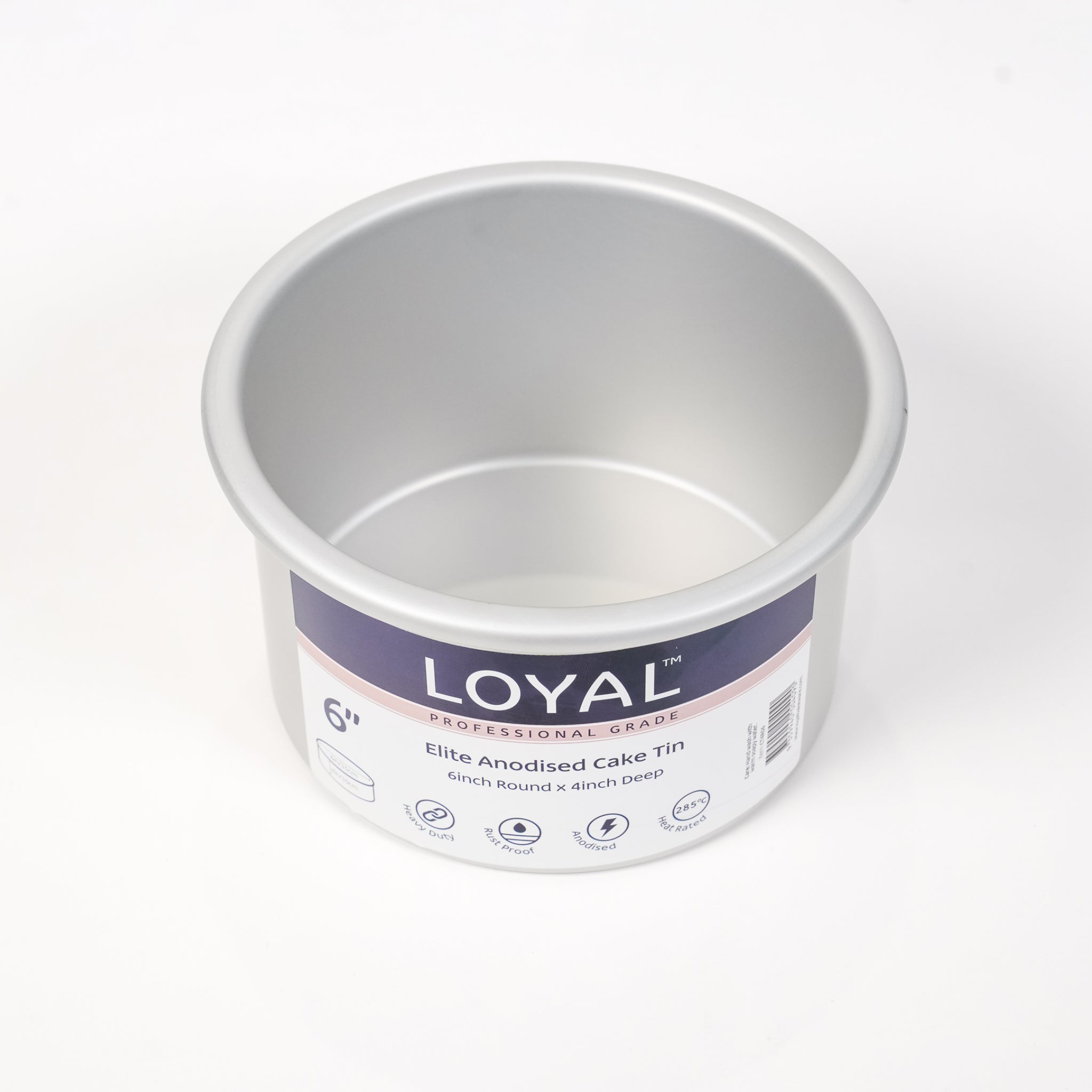 LOYAL Elite Anodised Deep Round Cake Tin 6 Inch