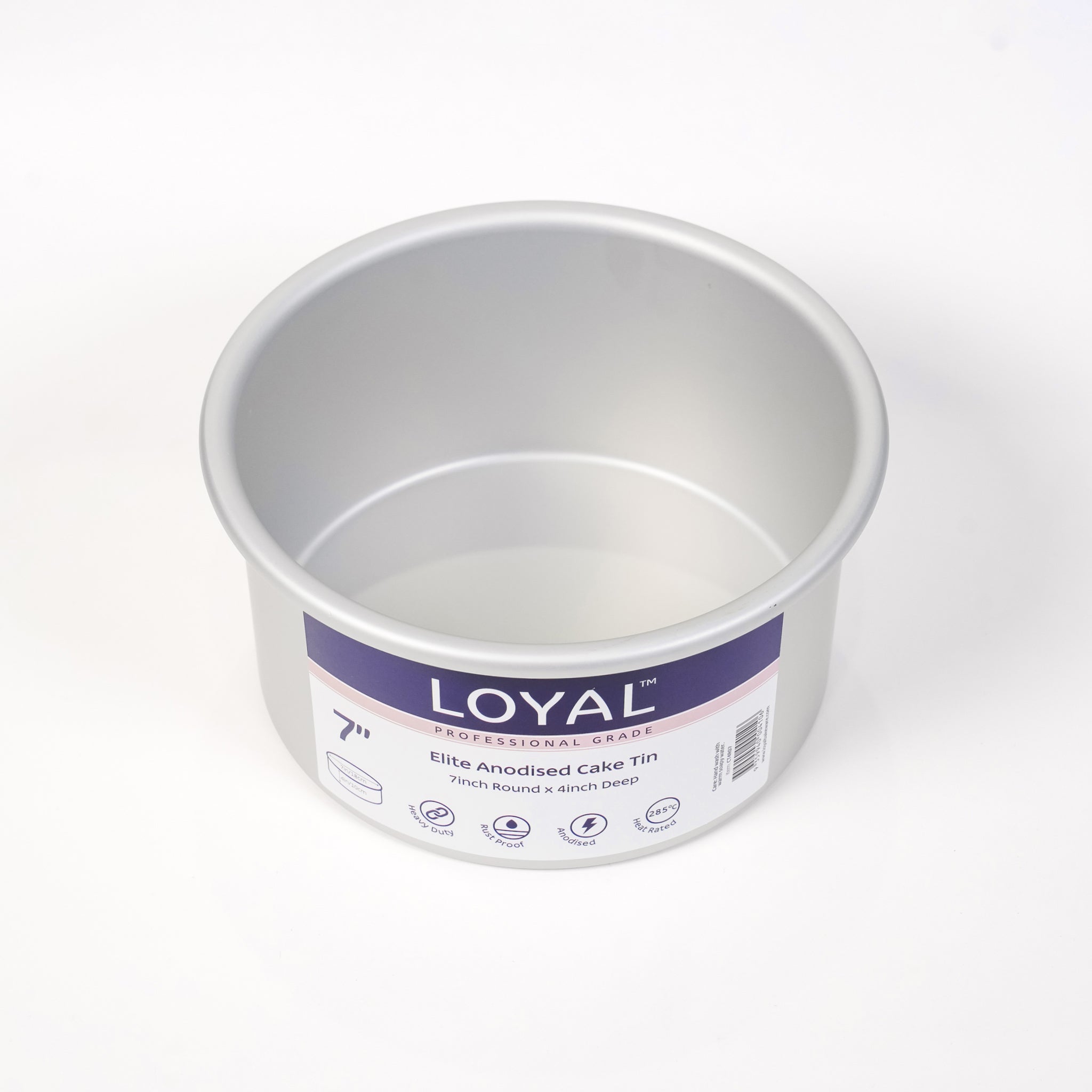 LOYAL Elite Anodised Deep Round Cake Tin 7 Inch