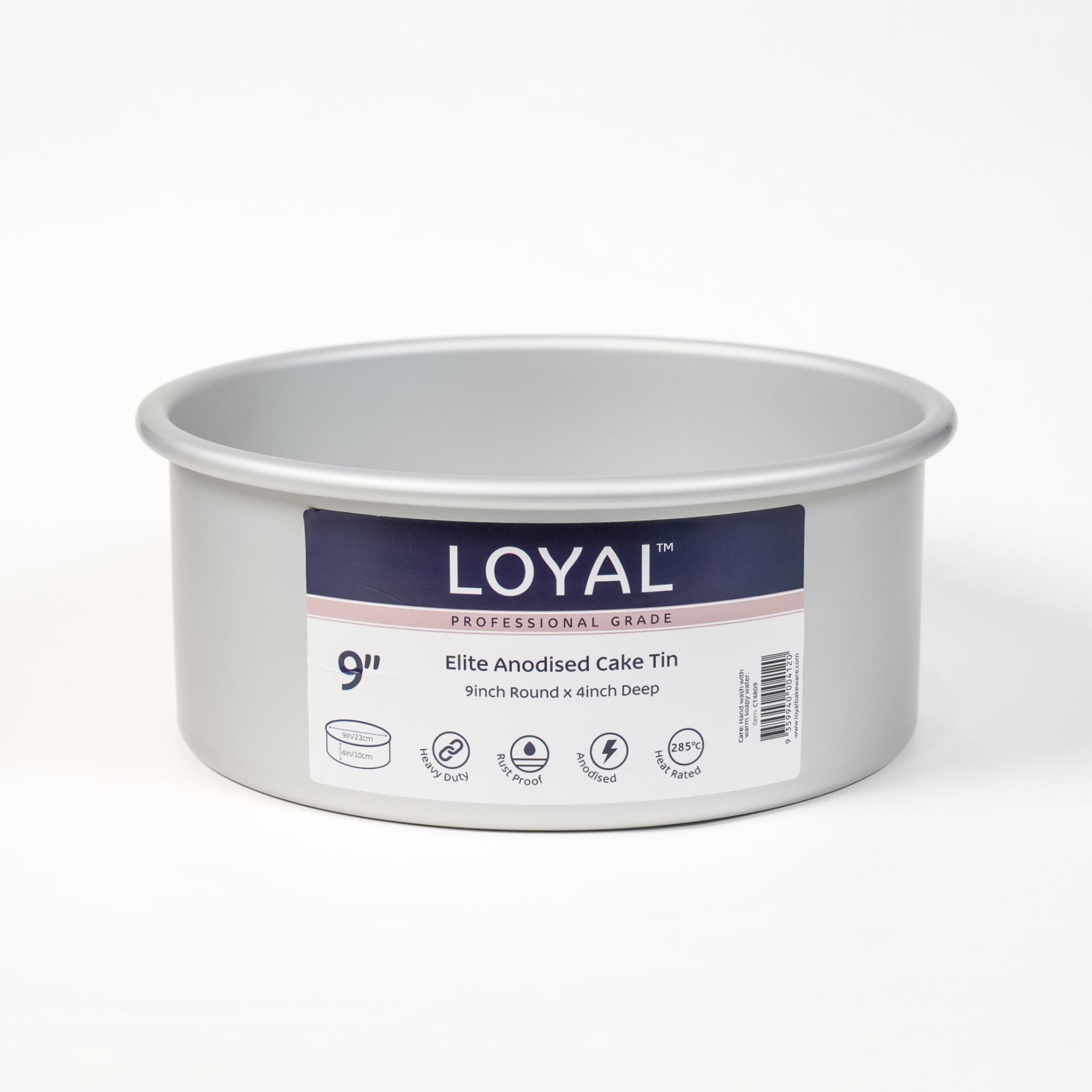LOYAL Elite Anodised Deep Round Cake Tin 9 Inch