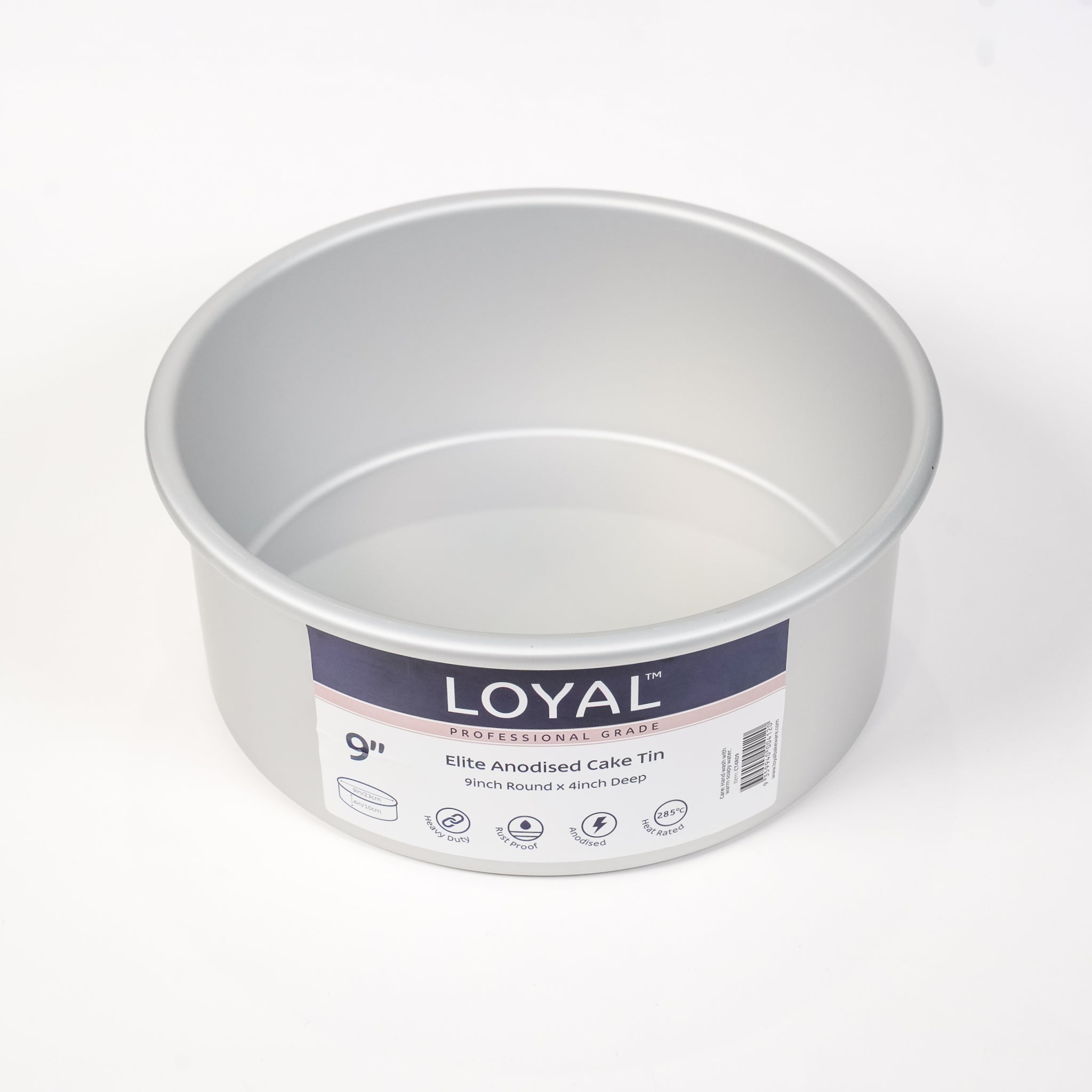LOYAL Elite Anodised Deep Round Cake Tin 9 Inch