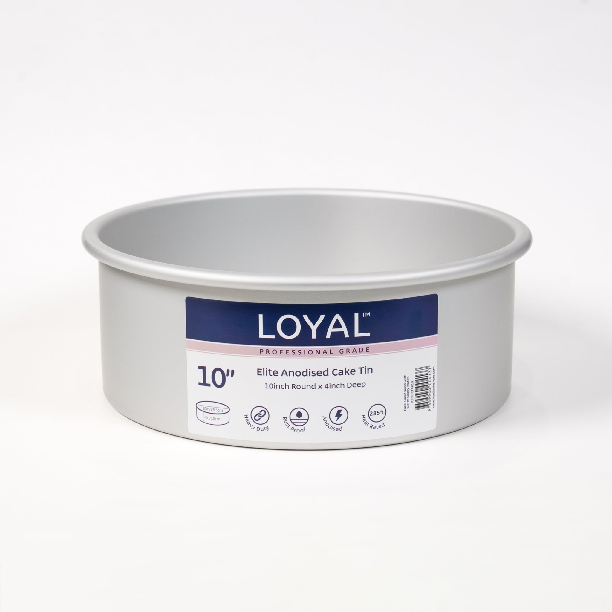 LOYAL Elite Anodised Deep Round Cake Tin 10 Inch