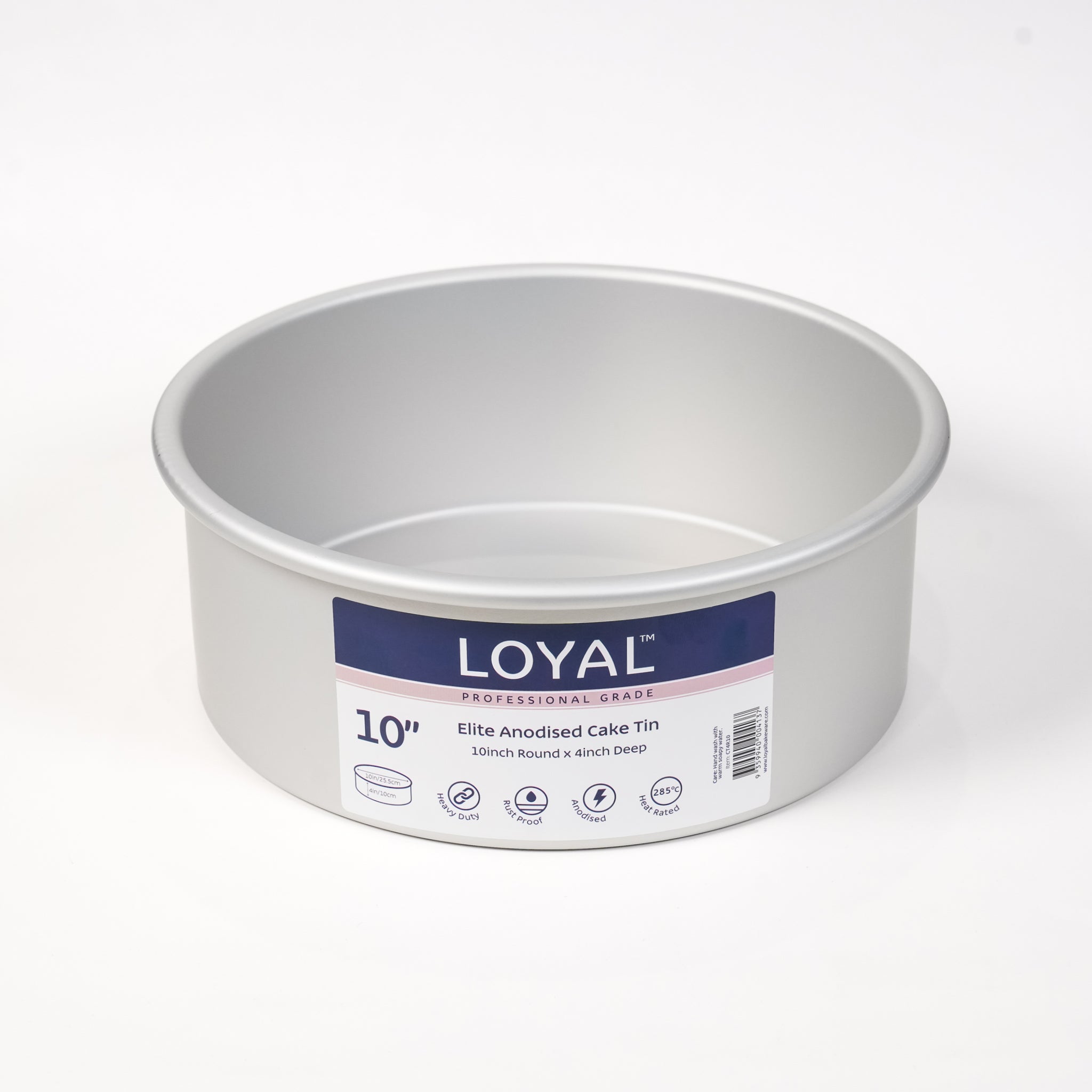 LOYAL Elite Anodised Deep Round Cake Tin 10 Inch