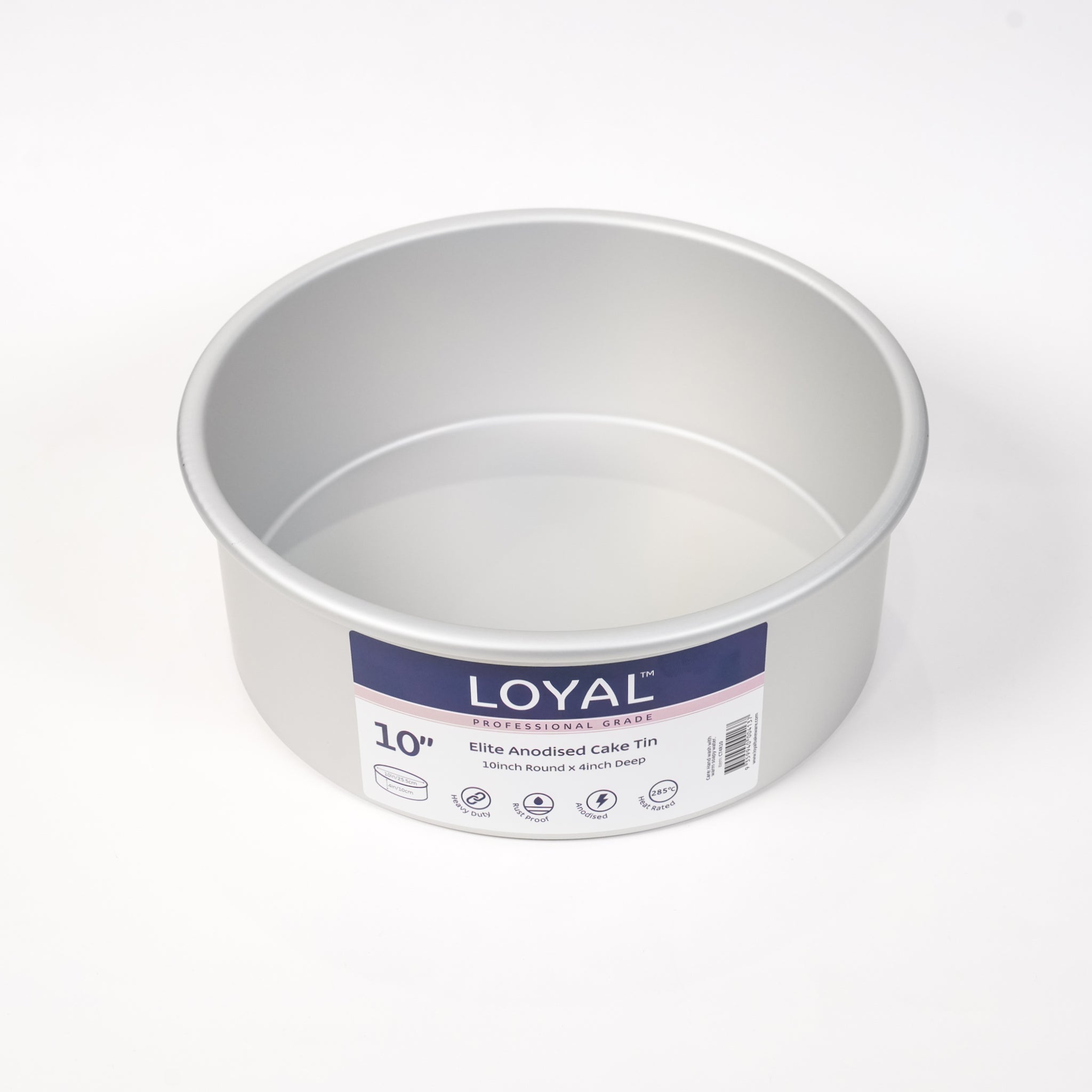 LOYAL Elite Anodised Deep Round Cake Tin 10 Inch
