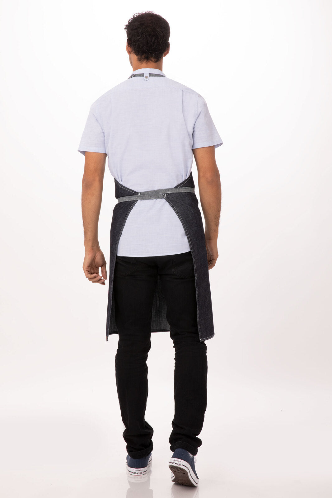 Chef Works Manhattan Bib Apron - Indigo Blue