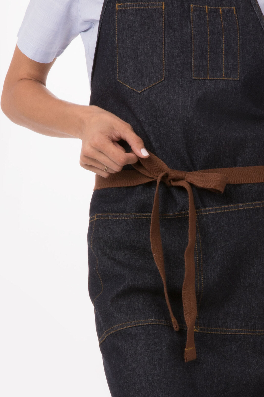 Chef Works Memphis Bib Apron - Indigo Blue