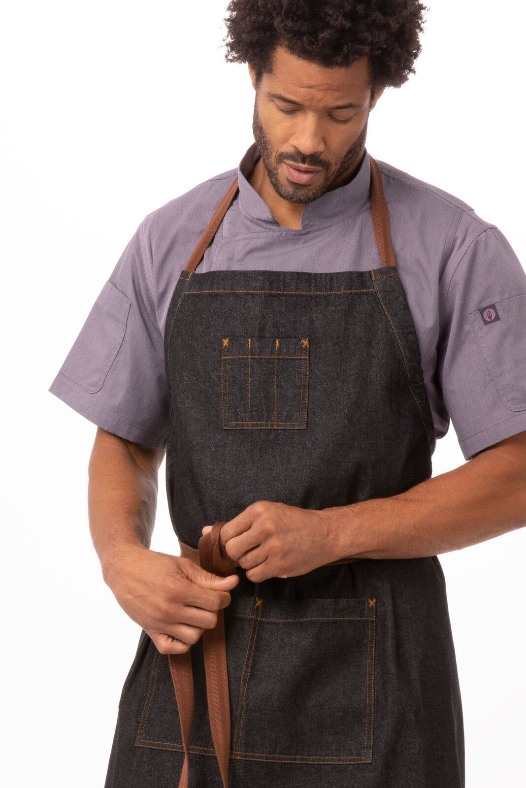 Chef Works Memphis Chefs Bib Apron - Black