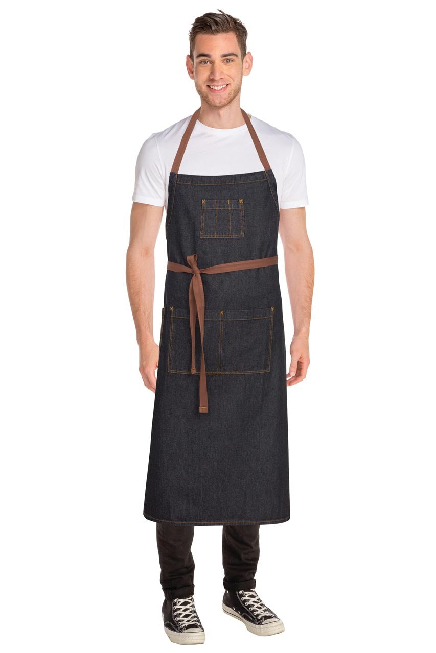 Chef Works Memphis Chefs Bib Apron - Black
