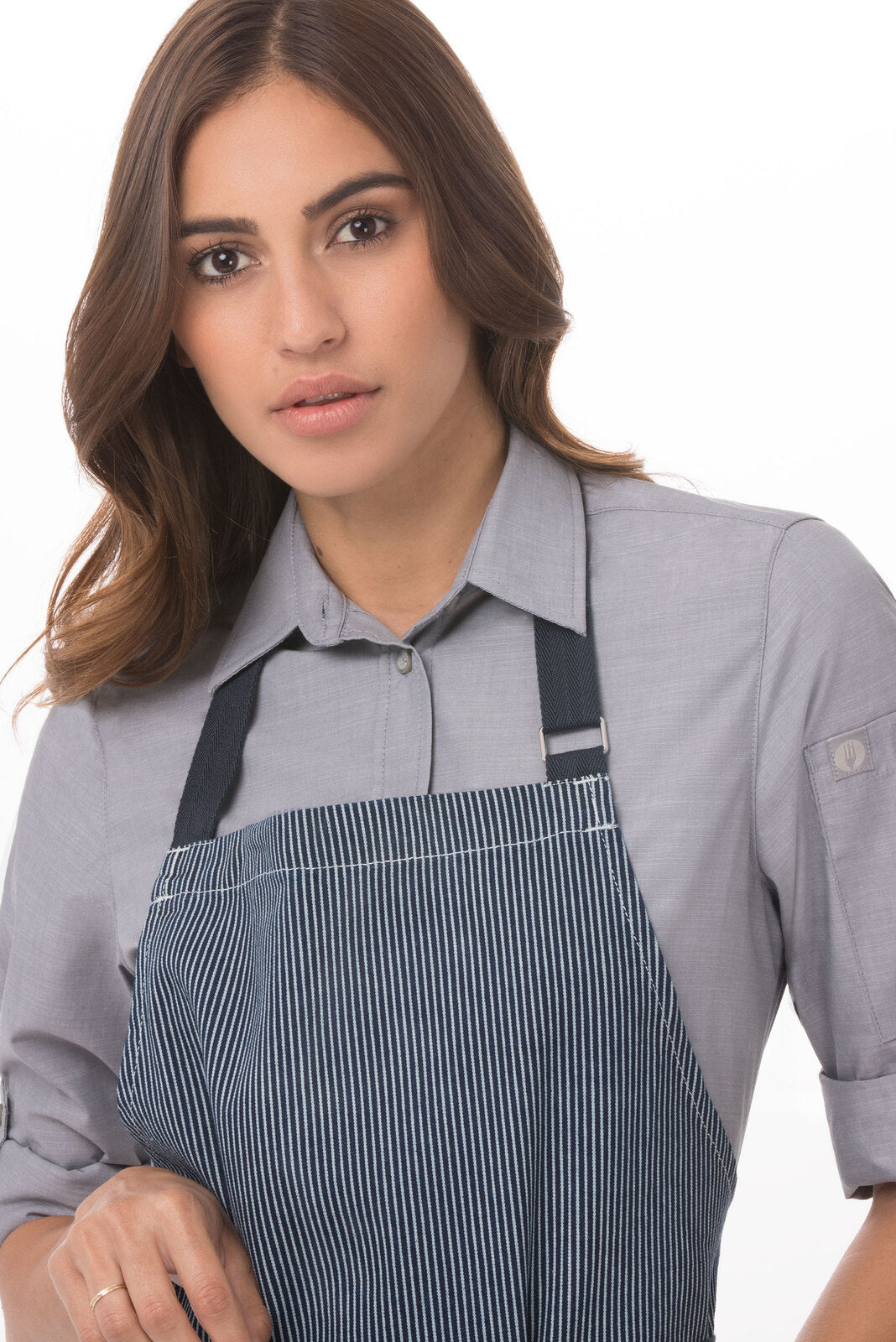 Chef Works Portland Bib Apron - Indigo Blue