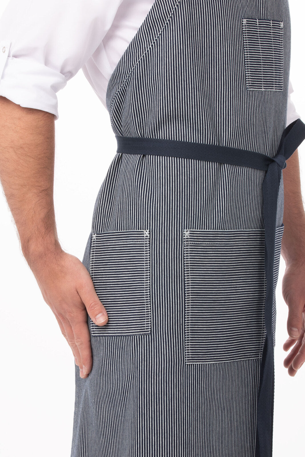 Chef Works Portland Chefs Bib Apron - Indigo Blue