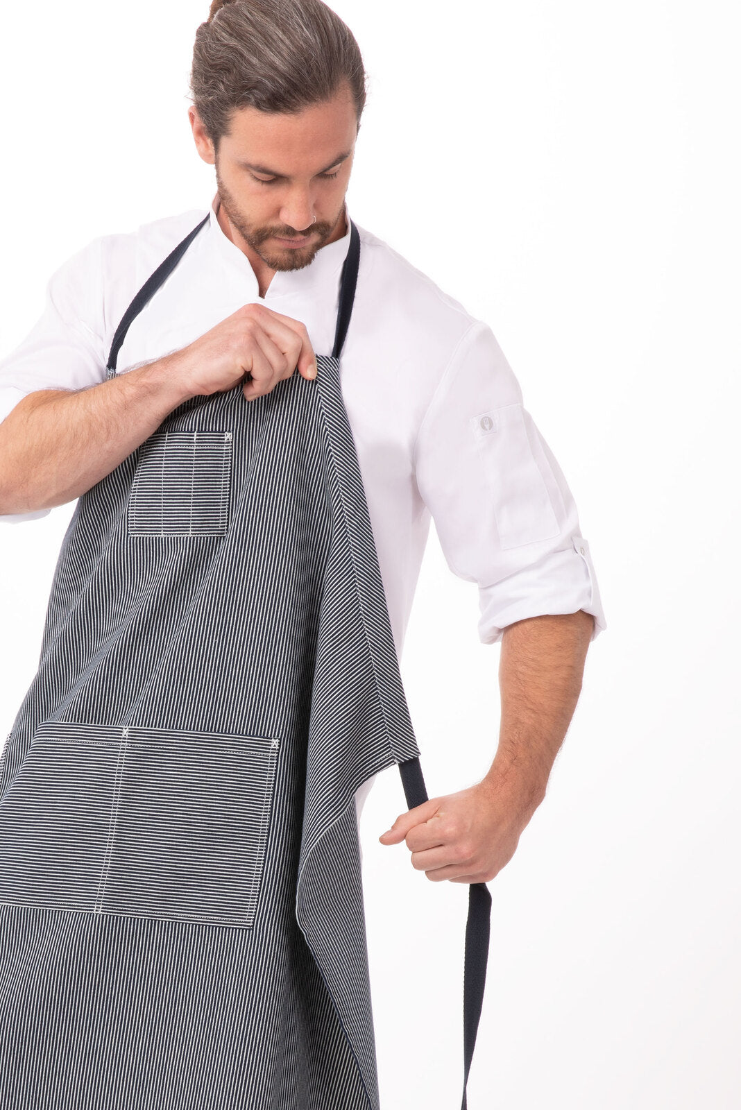 Chef Works Portland Chefs Bib Apron - Indigo Blue