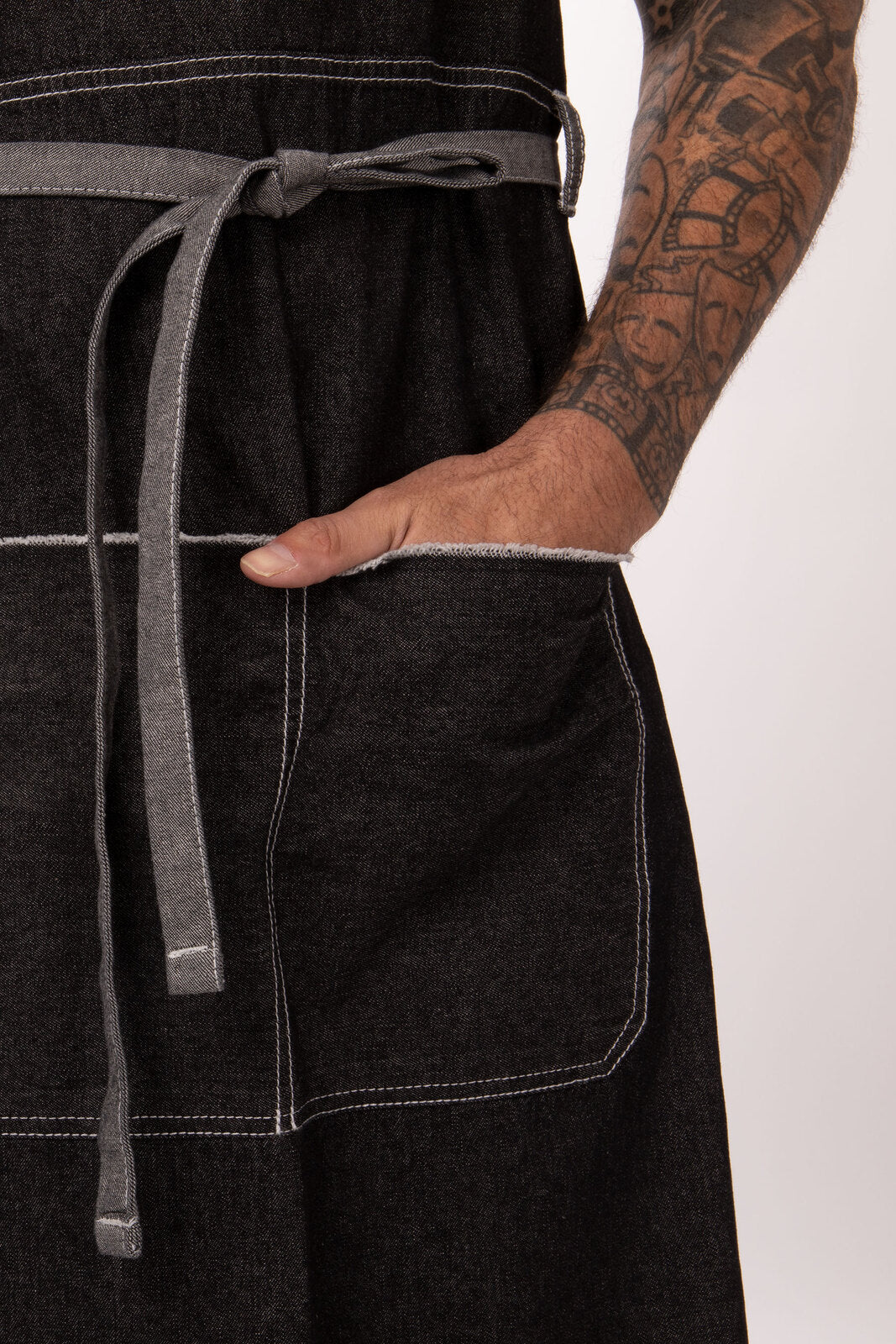 Chef Works Bronx Bib Apron - Black