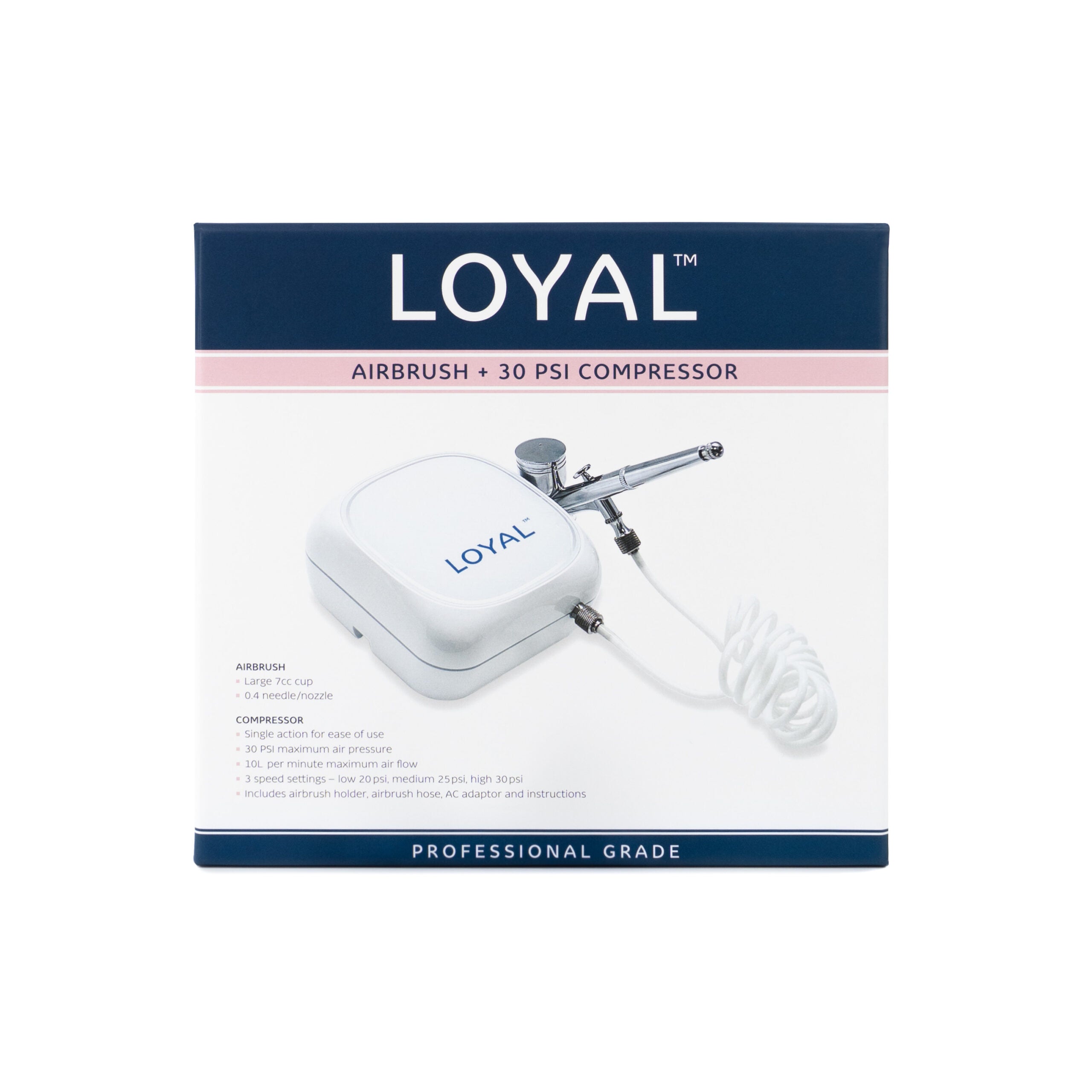 LOYAL Airbrush & Compressor Kit 7cc 30 PSI