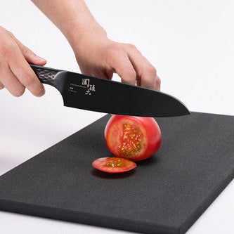 Kai Seki Magoroku Shoso Black Santoku Knife 16.5cm