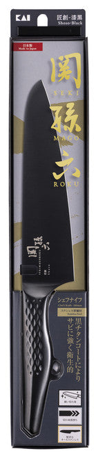 Kai Seki Magoroku Shoso Black Chef's Knife 18cm