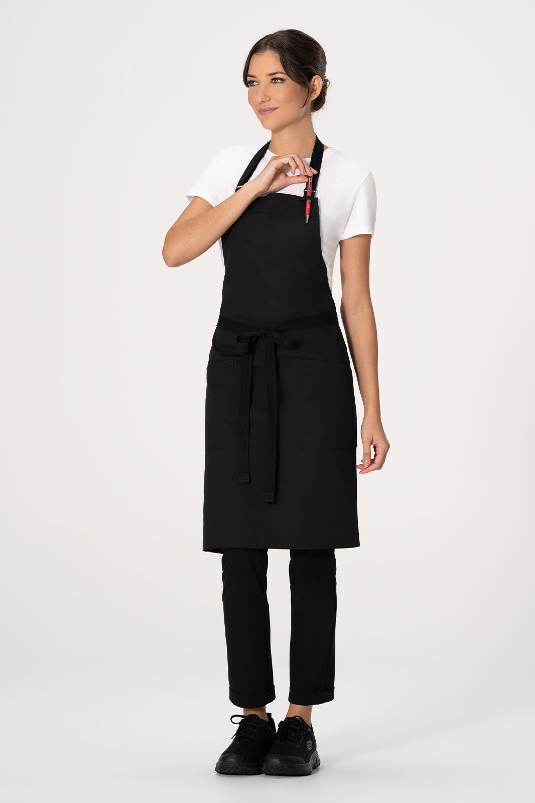 Chef Works Lockharte Bib Apron - Black