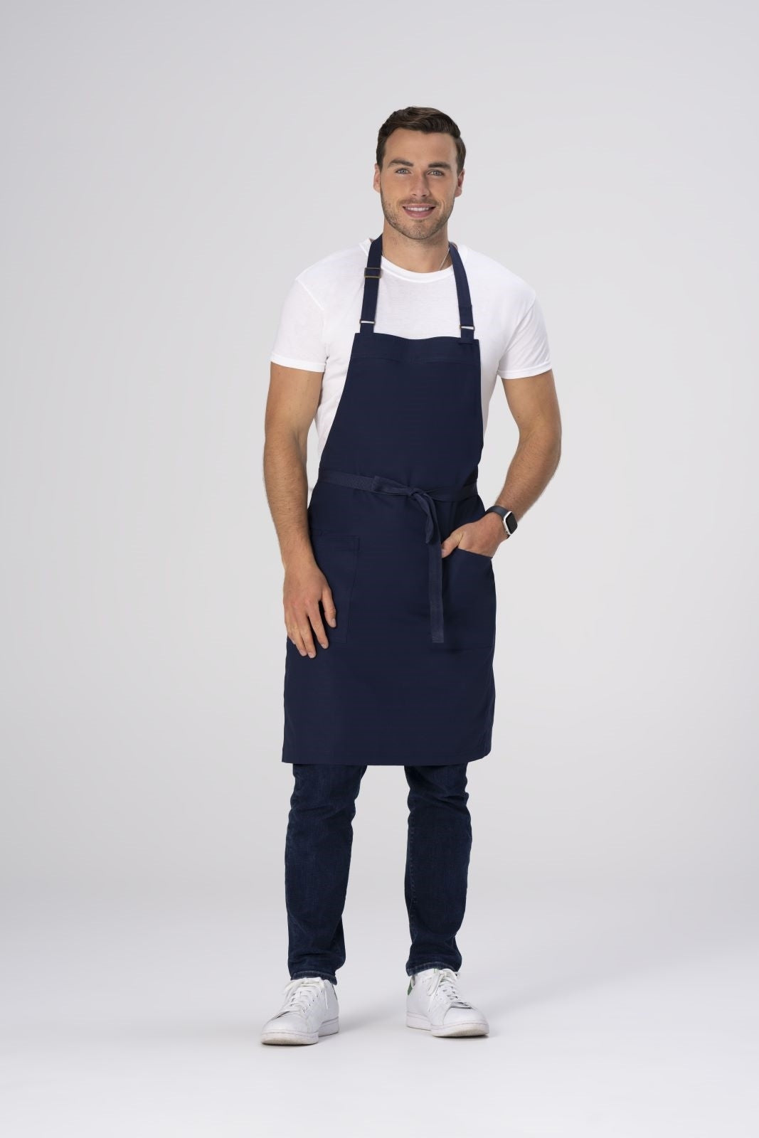 Chef Works Lockharte Bib Apron - Navy