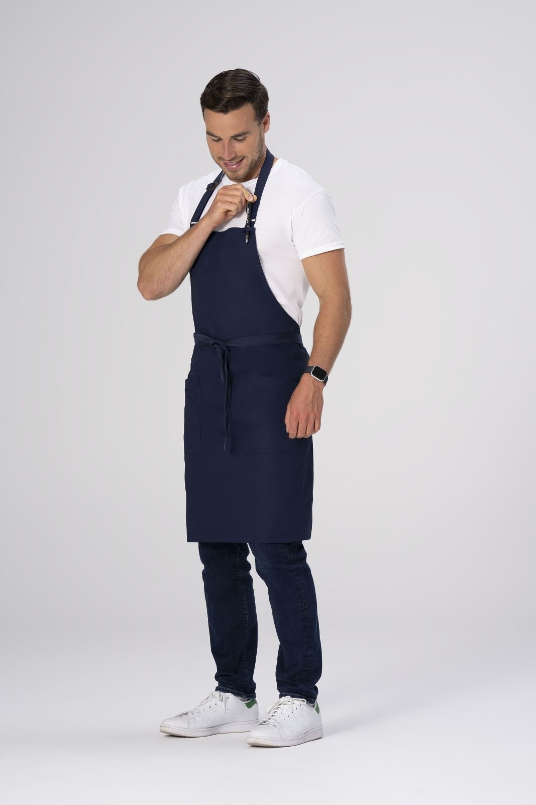 Chef Works Lockharte Bib Apron - Navy