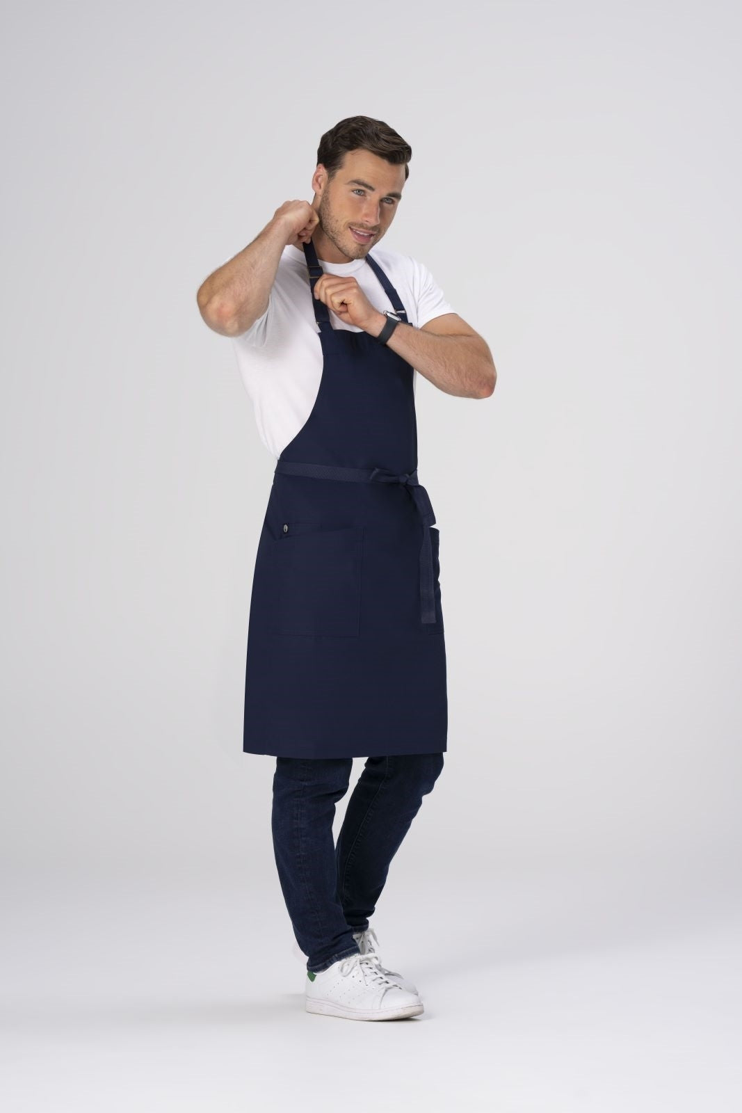 Chef Works Lockharte Bib Apron - Navy
