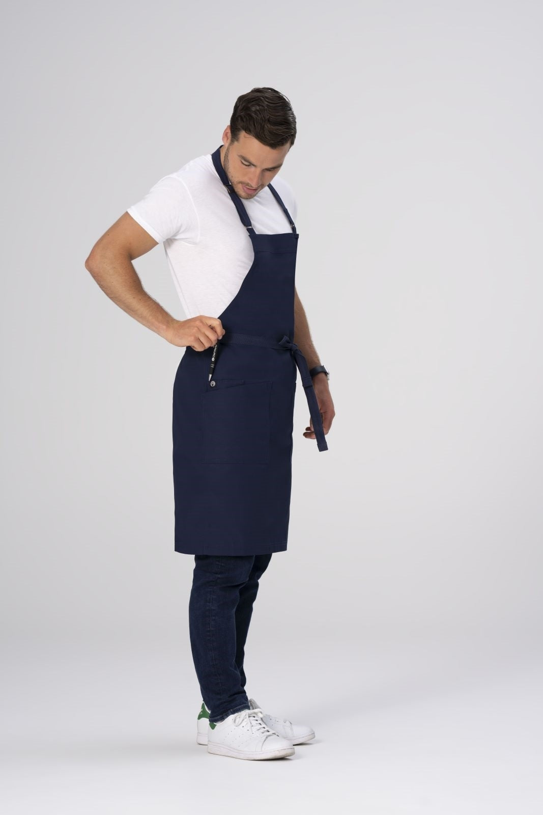 Chef Works Lockharte Bib Apron - Navy