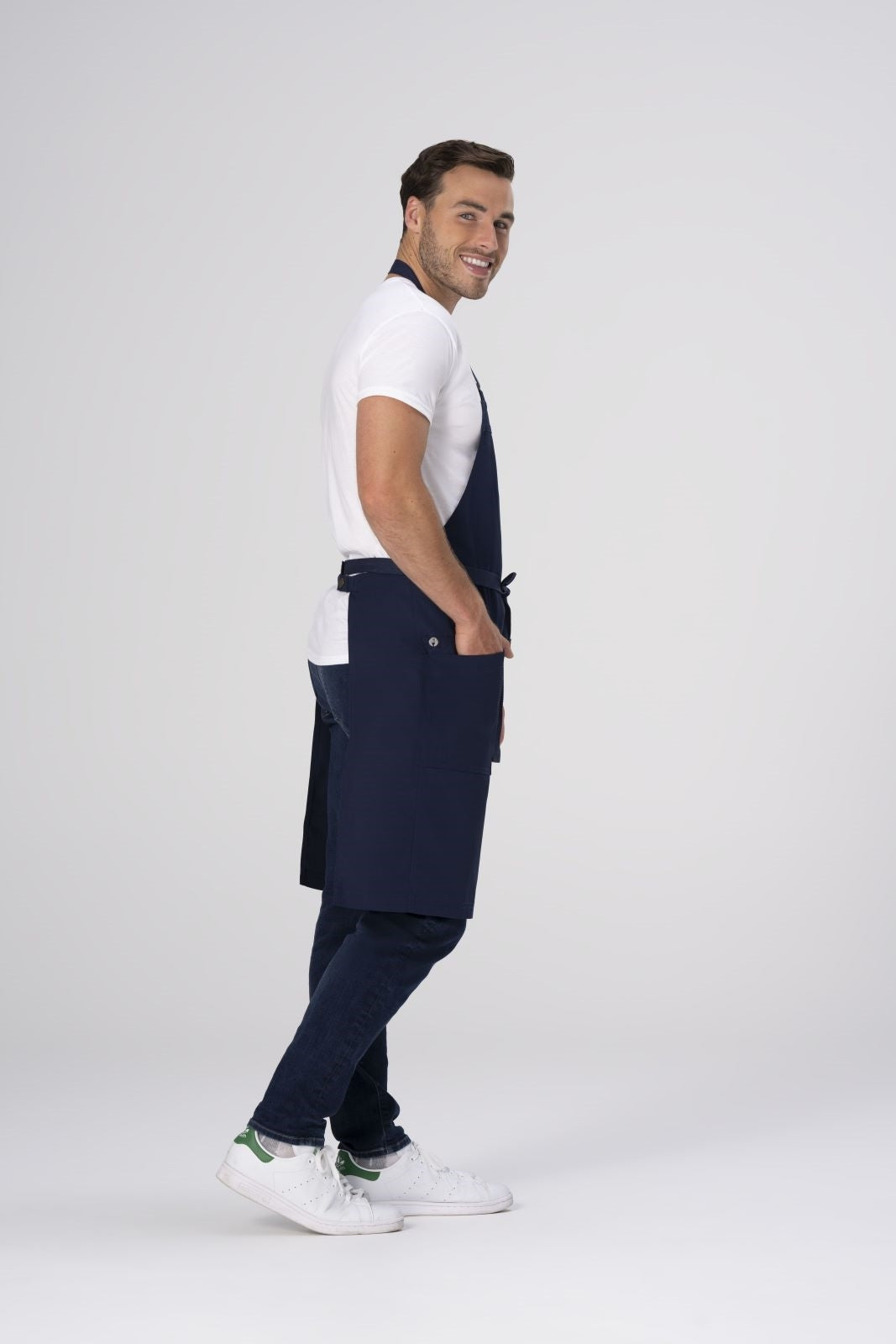 Chef Works Lockharte Bib Apron - Navy