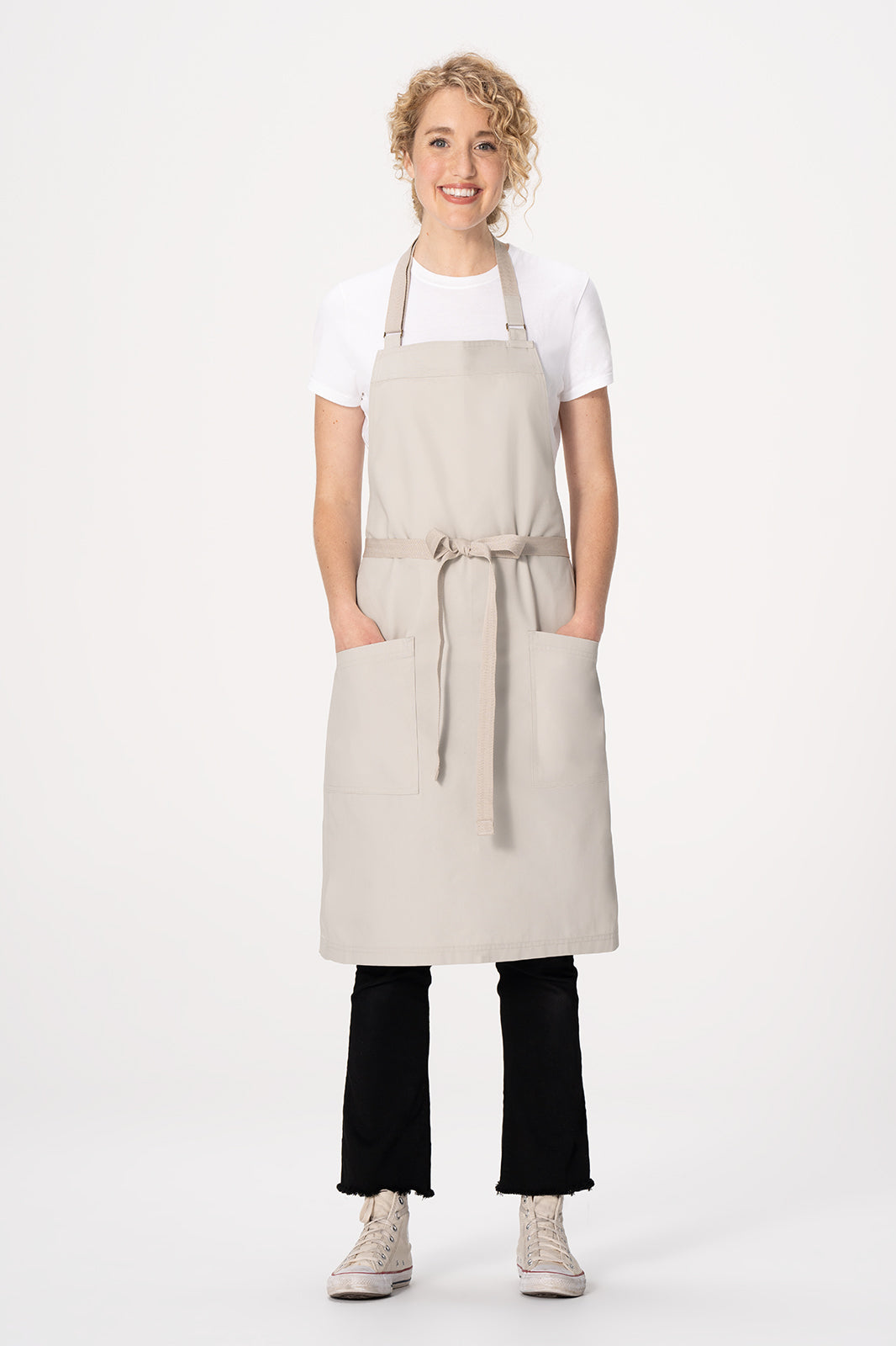 Chef Works Lockharte Bib Apron - Ecru