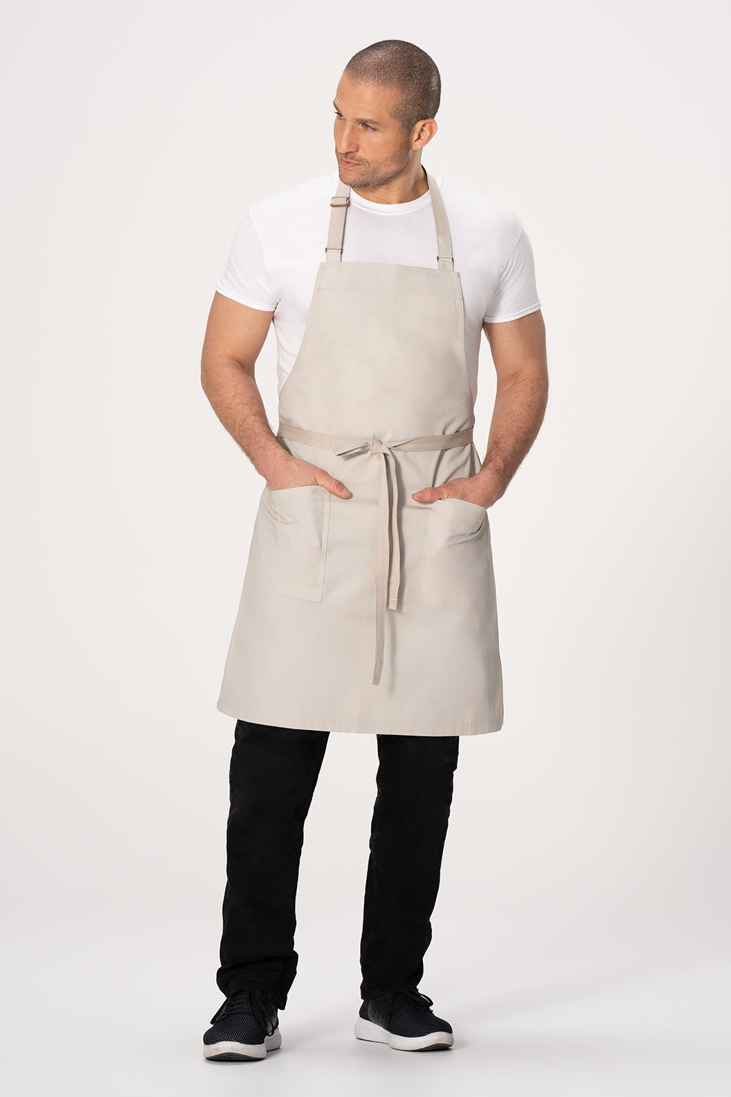 Chef Works Lockharte Bib Apron - Ecru