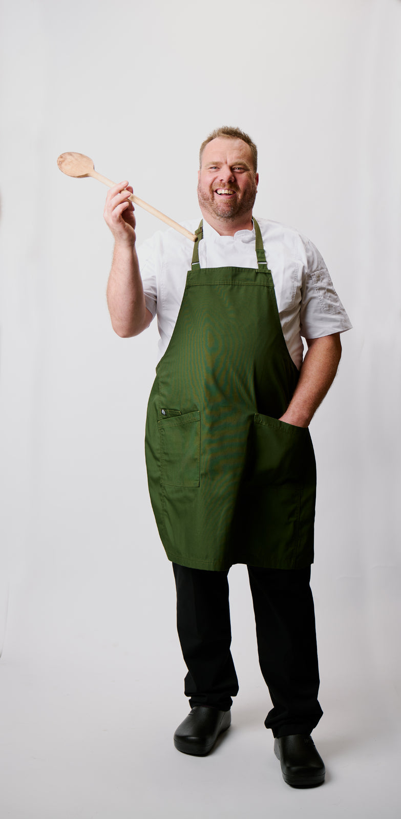 Chef Works Lockharte Bib Apron - Military Green